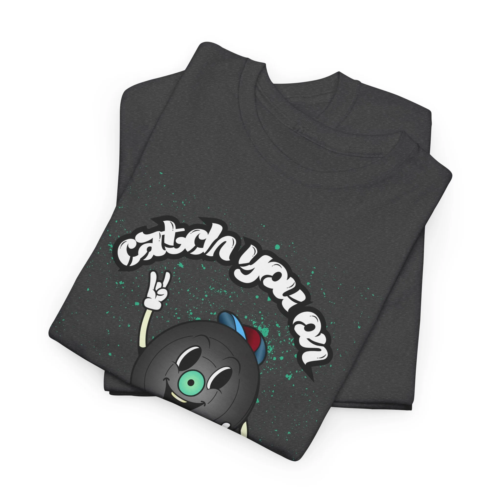 'Catch You On The Flip Side' Men's Vinyl T-Shirt - Image 48