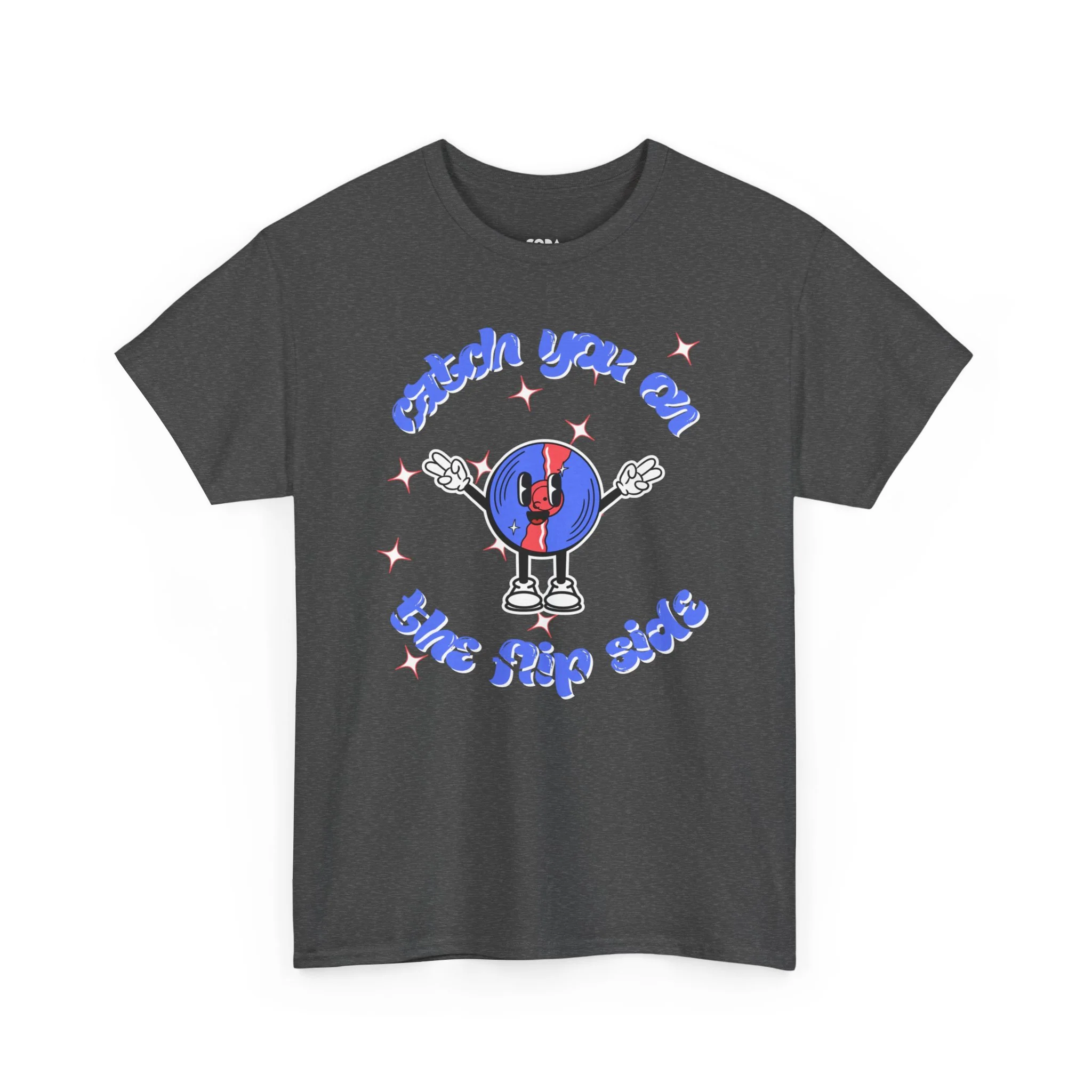 'Catch You On The Flip Side' Men's Vinyl T-Shirt - Image 19