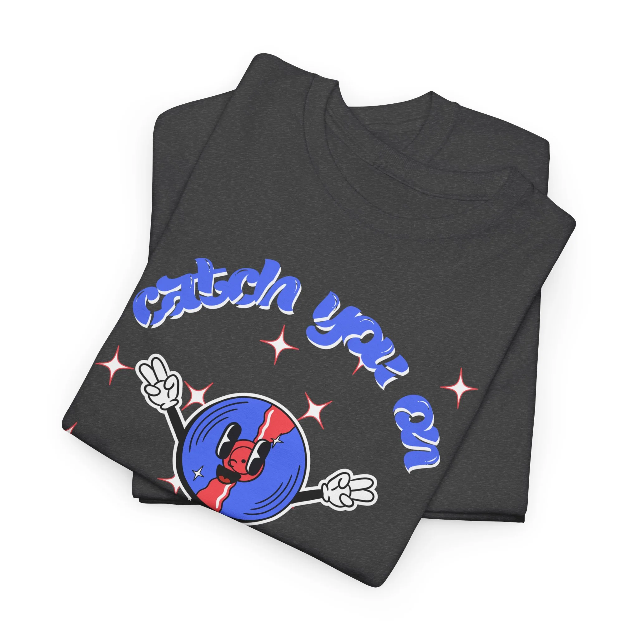 'Catch You On The Flip Side' Men's Vinyl T-Shirt - Image 21
