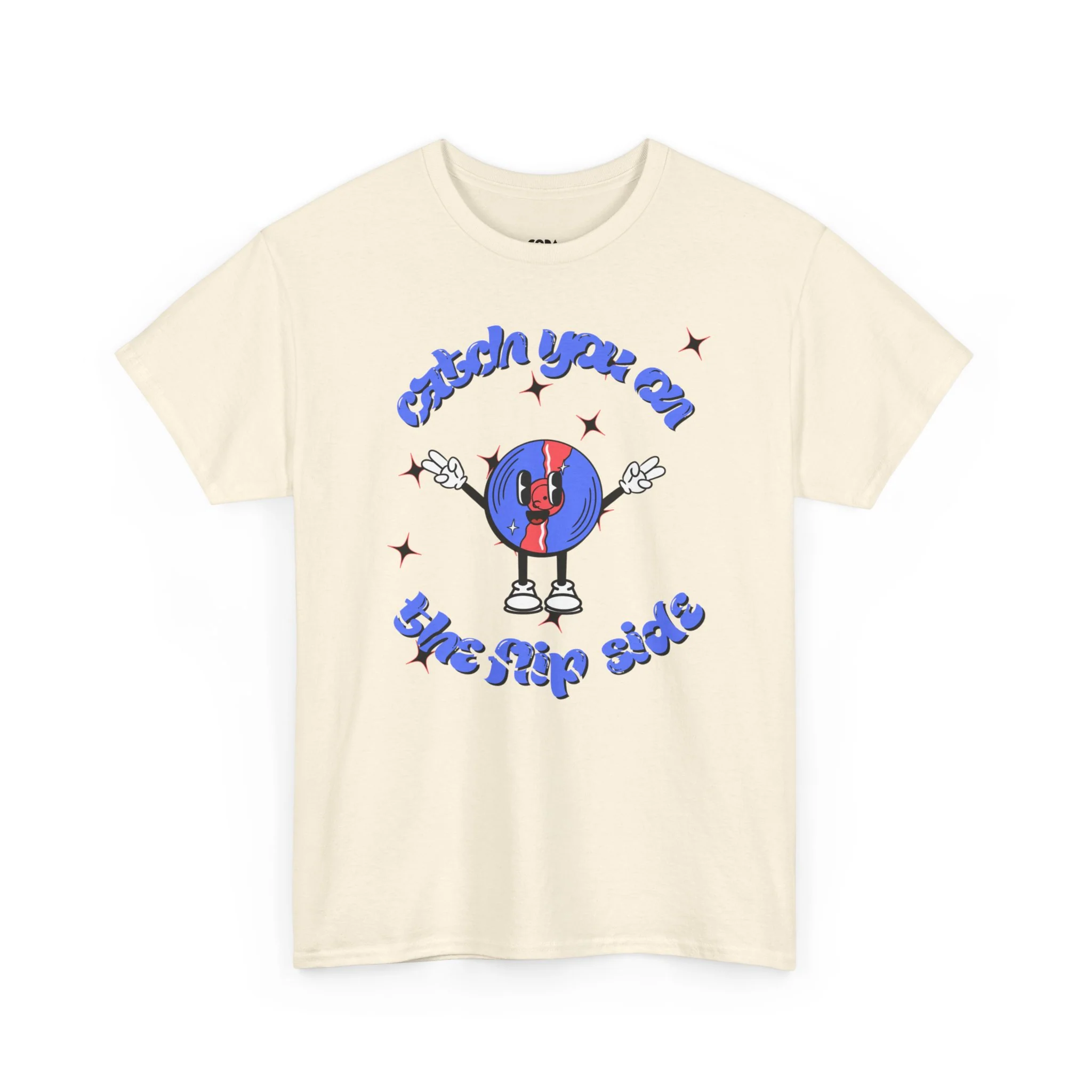 'Catch You On The Flip Side' Men's Vinyl T-Shirt - Image 37