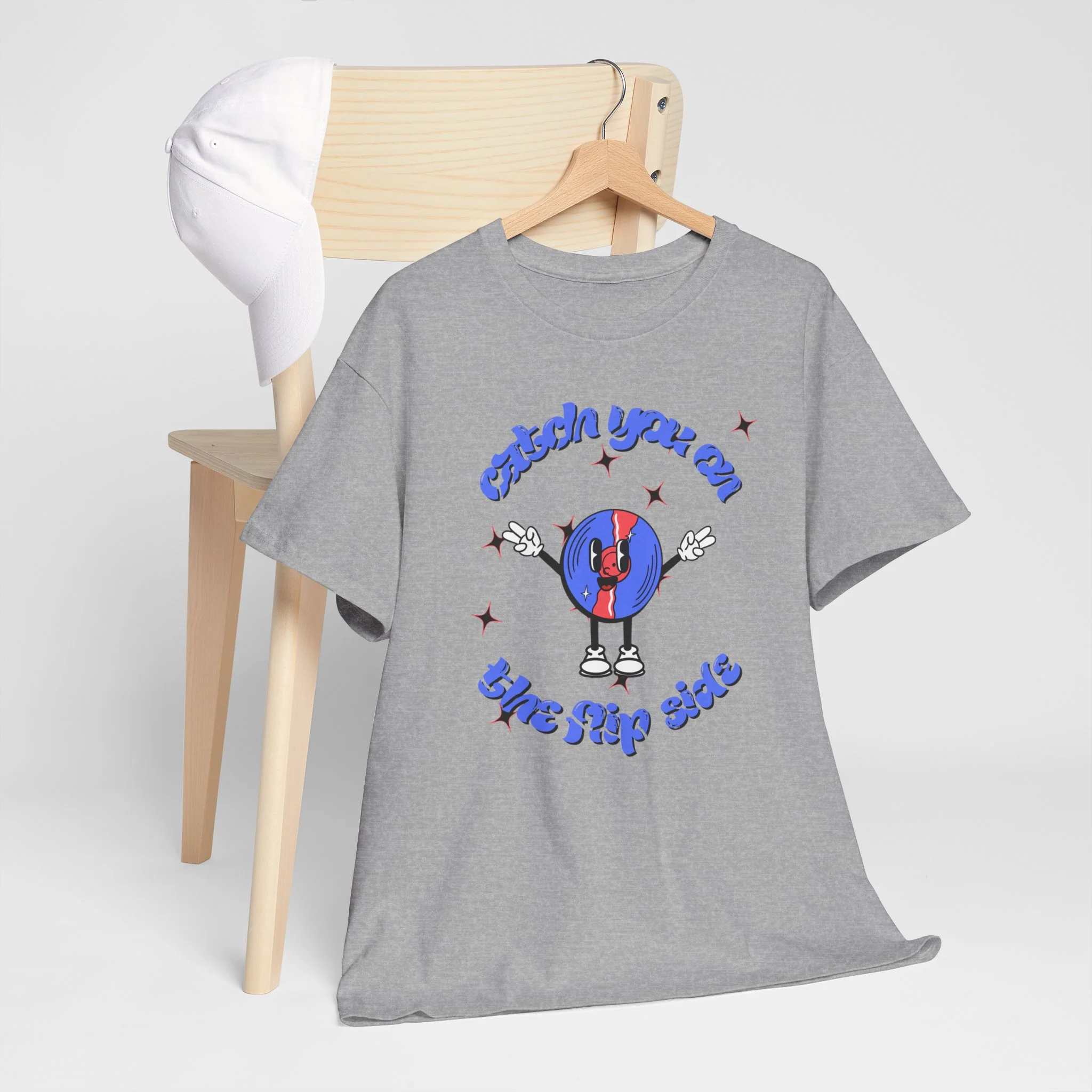'Catch You On The Flip Side' Men's Vinyl T-Shirt - Image 4