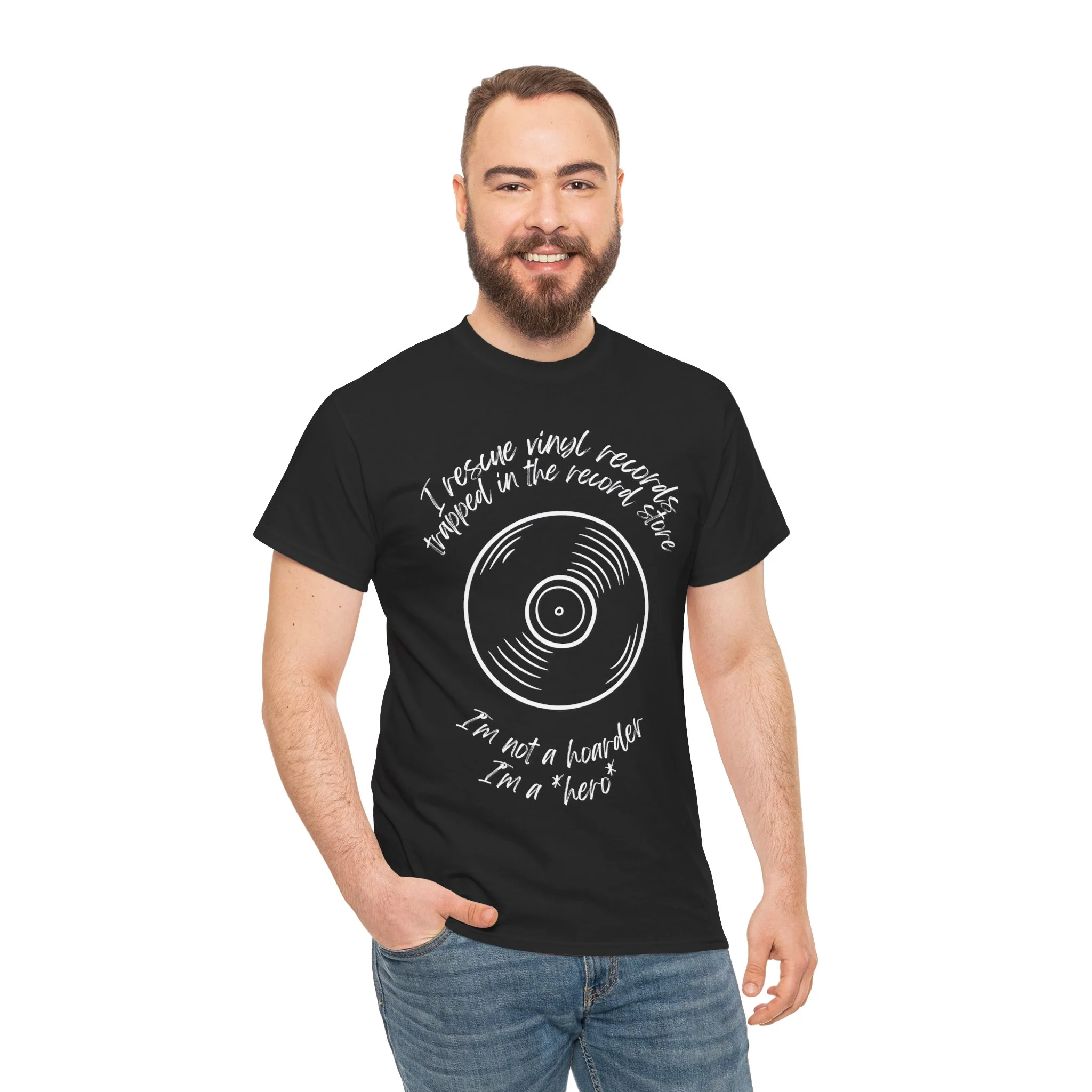 'I'm Not a Hoarder, I'm a Hero' Men's Vinyl T-Shirt - Image 15