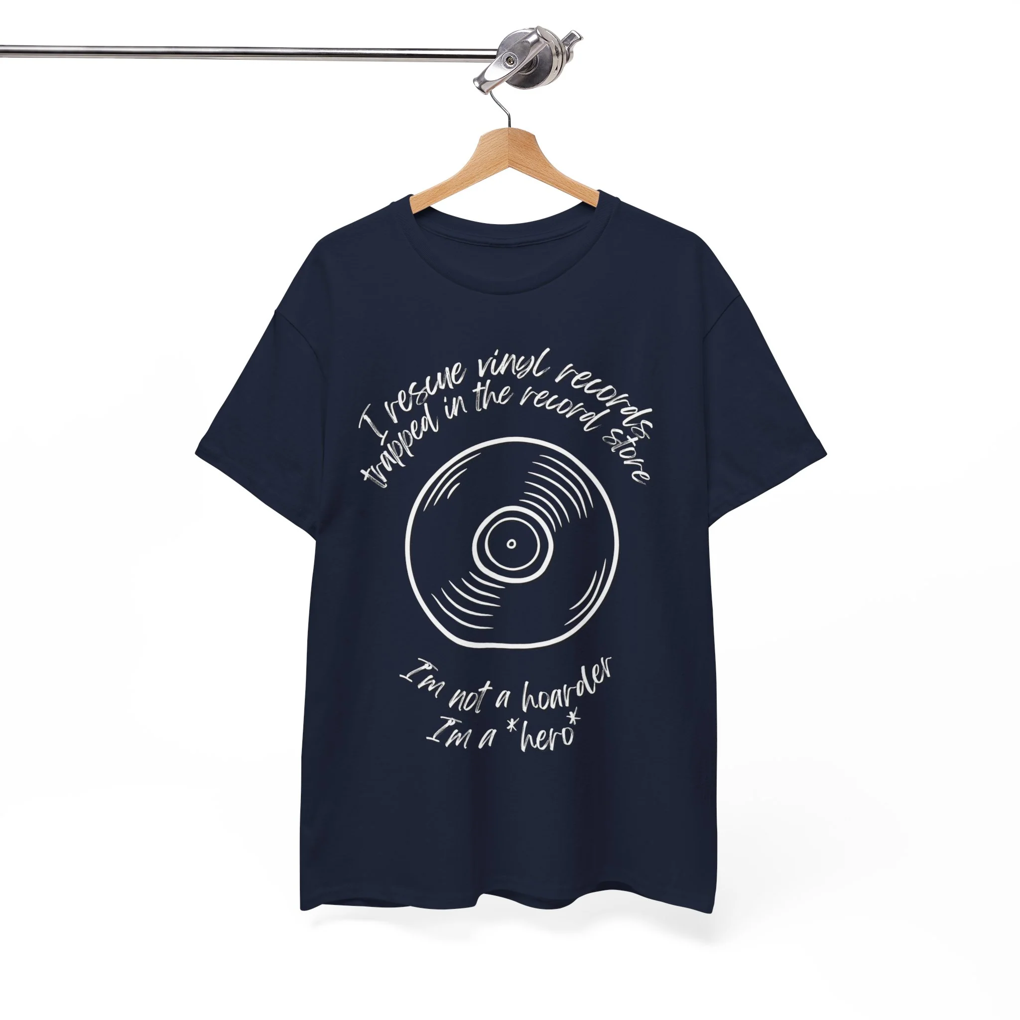 'I'm Not a Hoarder, I'm a Hero' Men's Vinyl T-Shirt - Image 3