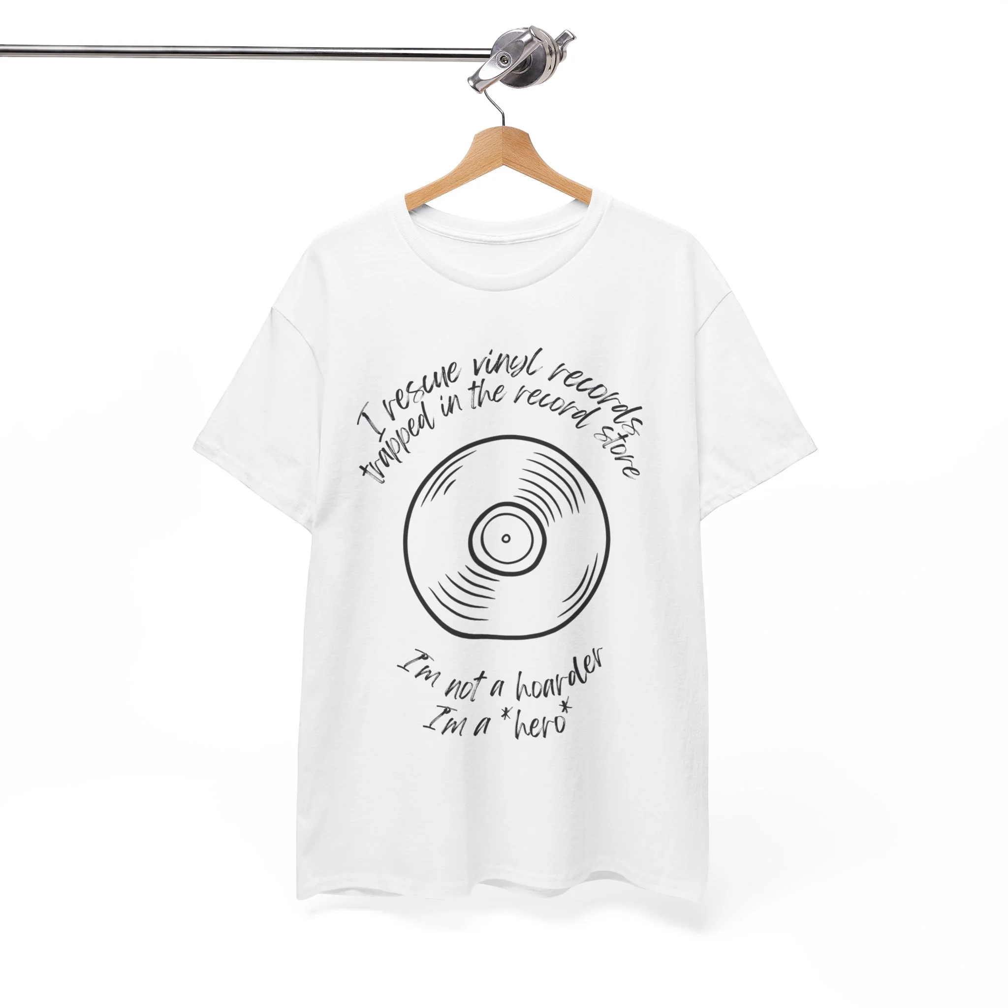 'I'm Not a Hoarder, I'm a Hero' Men's Vinyl T-Shirt - Image 30