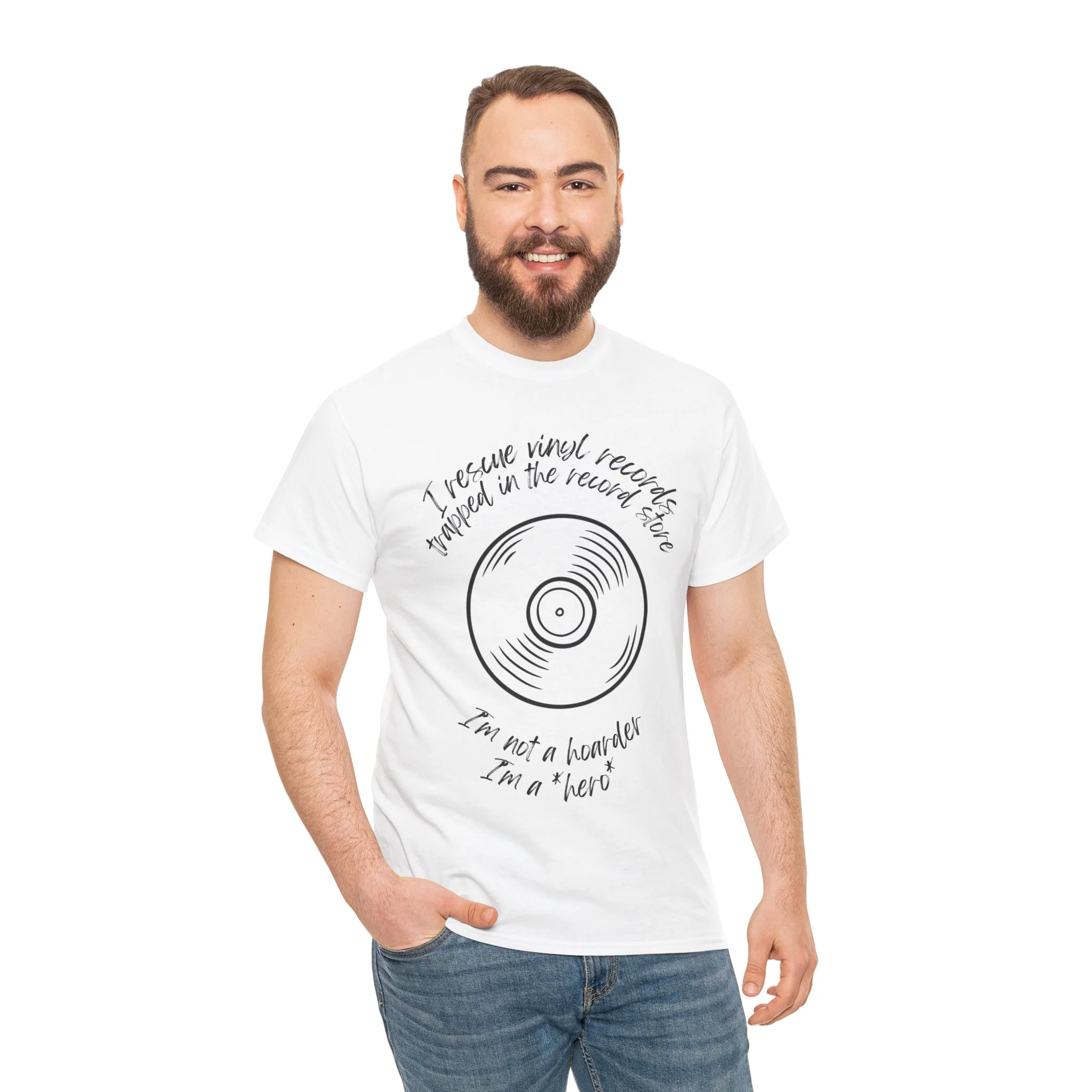 'I'm Not a Hoarder, I'm a Hero' Men's Vinyl T-Shirt - Image 33