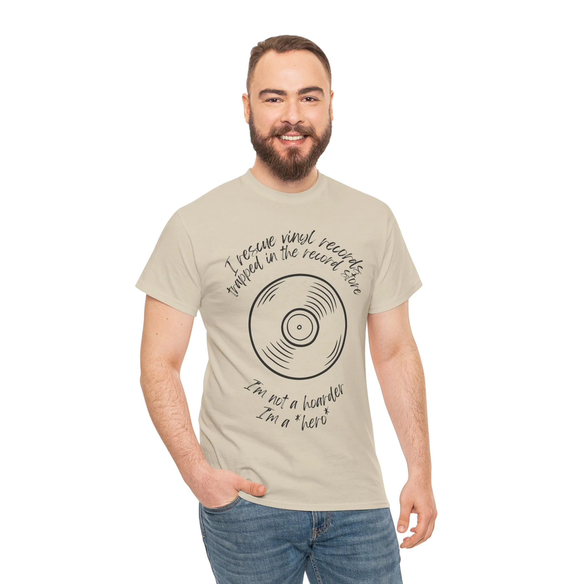 'I'm Not a Hoarder, I'm a Hero' Men's Vinyl T-Shirt - Image 51
