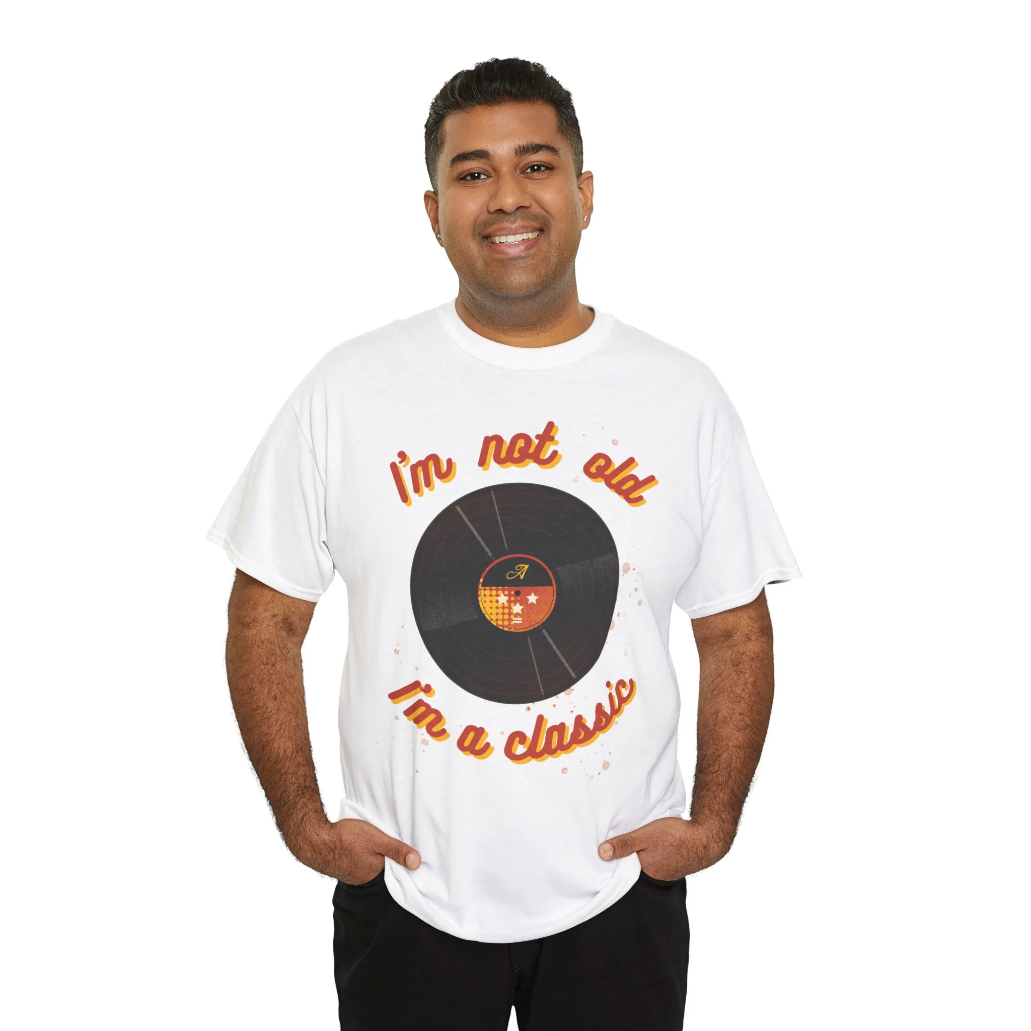 'I'm Not Old, I'm a Classic' Men's Vinyl Record T-Shirt - Image 19