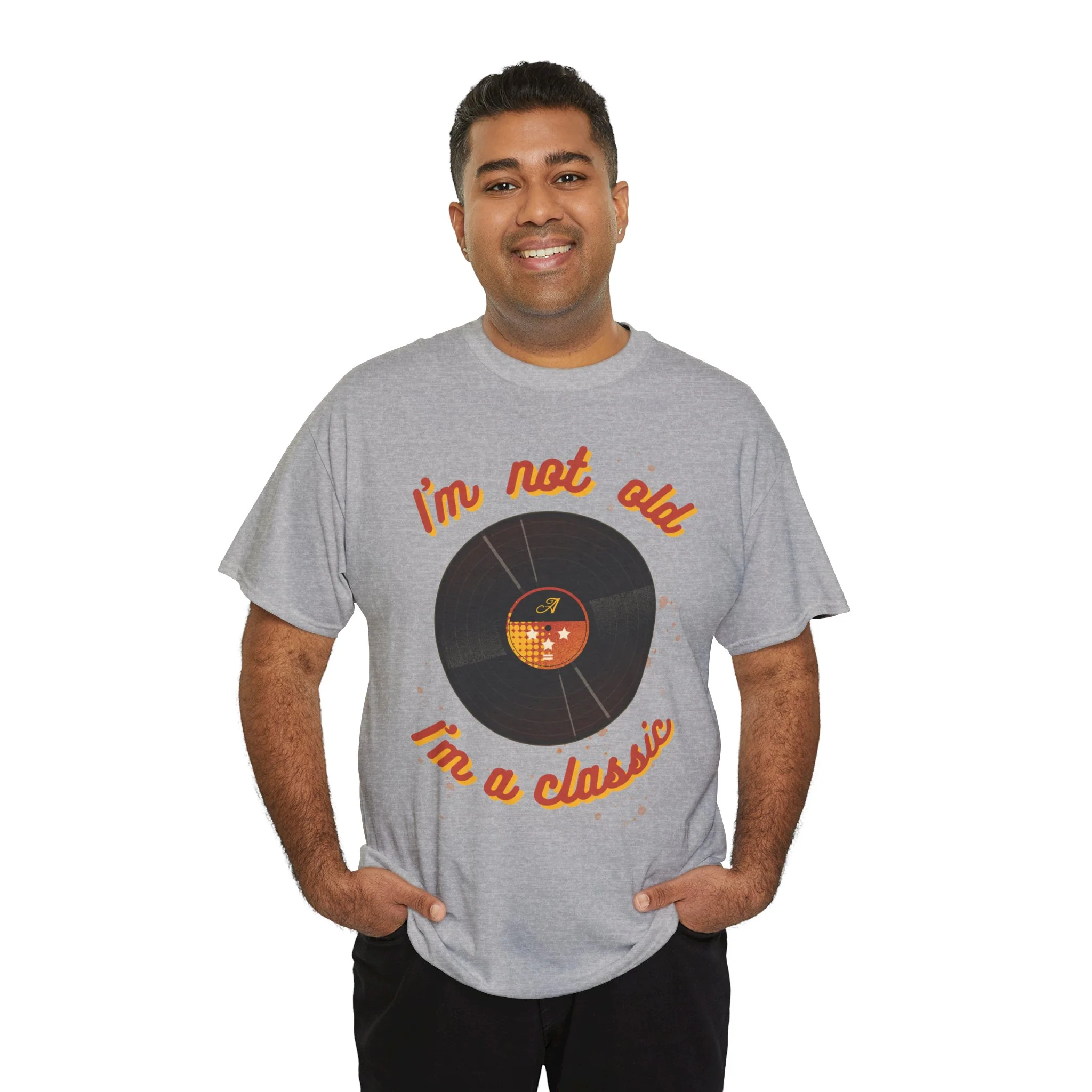 'I'm Not Old, I'm a Classic' Men's Vinyl Record T-Shirt - Image 26