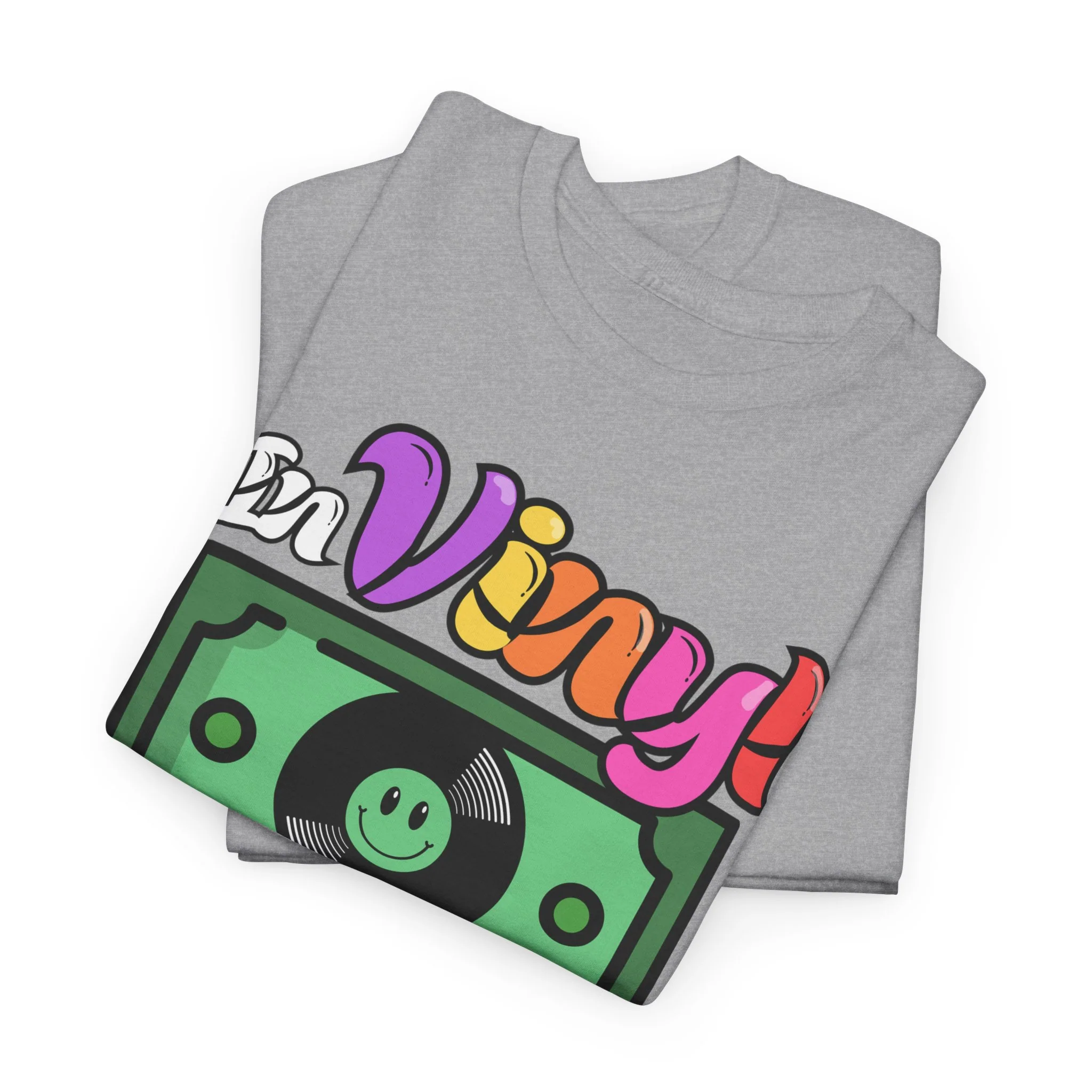 'In Vinyl We Trust' Men's T-Shirt - Image 13