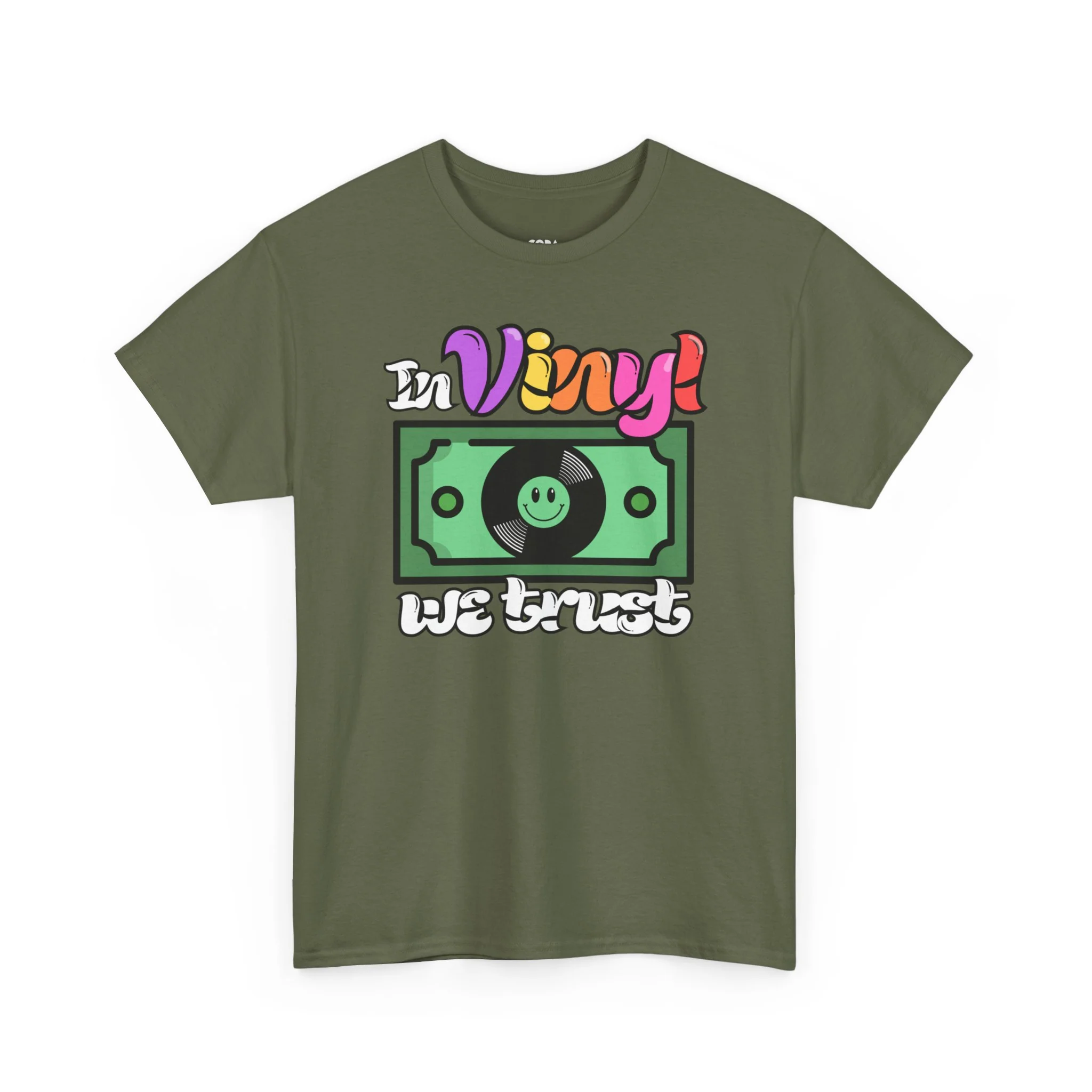 'In Vinyl We Trust' Men's T-Shirt - Image 37