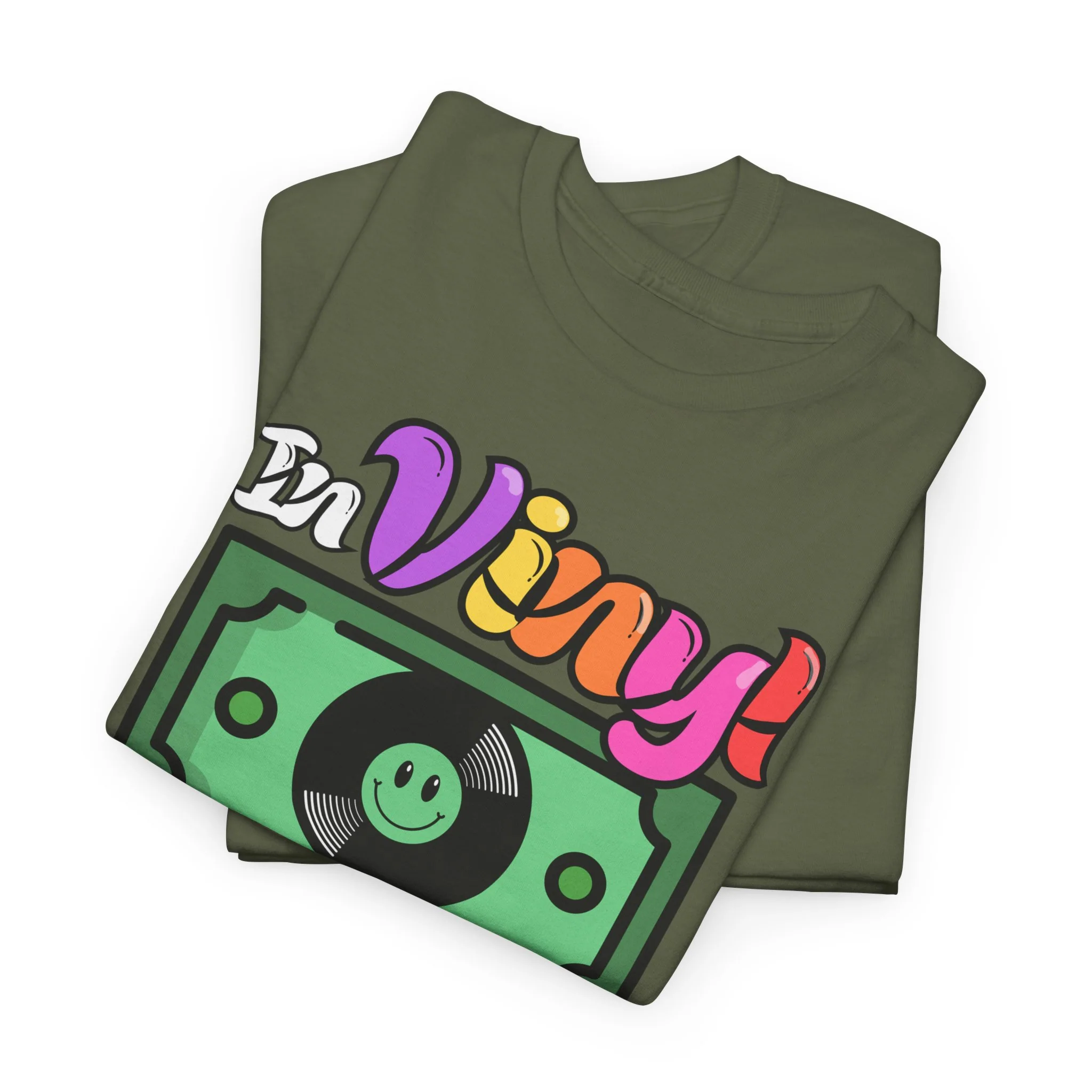 'In Vinyl We Trust' Men's T-Shirt - Image 40