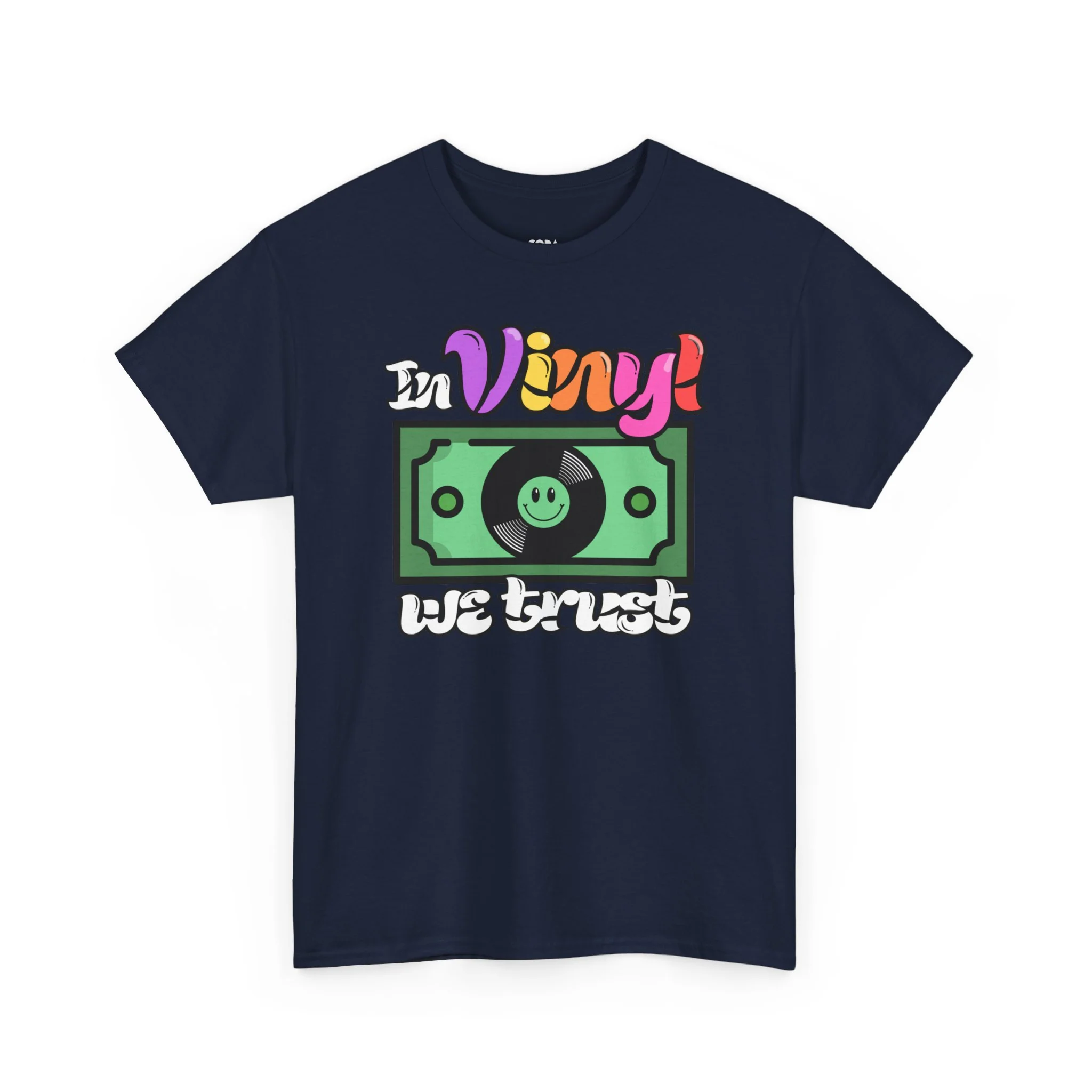 'In Vinyl We Trust' Men's T-Shirt - Image 46