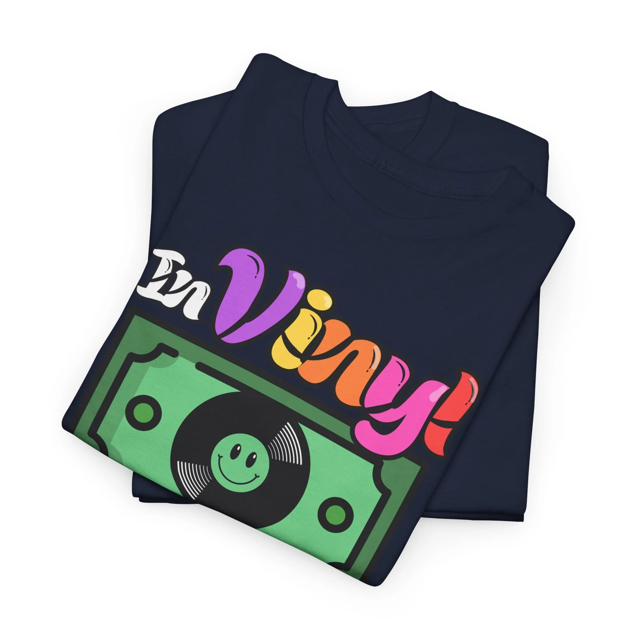 'In Vinyl We Trust' Men's T-Shirt - Image 49