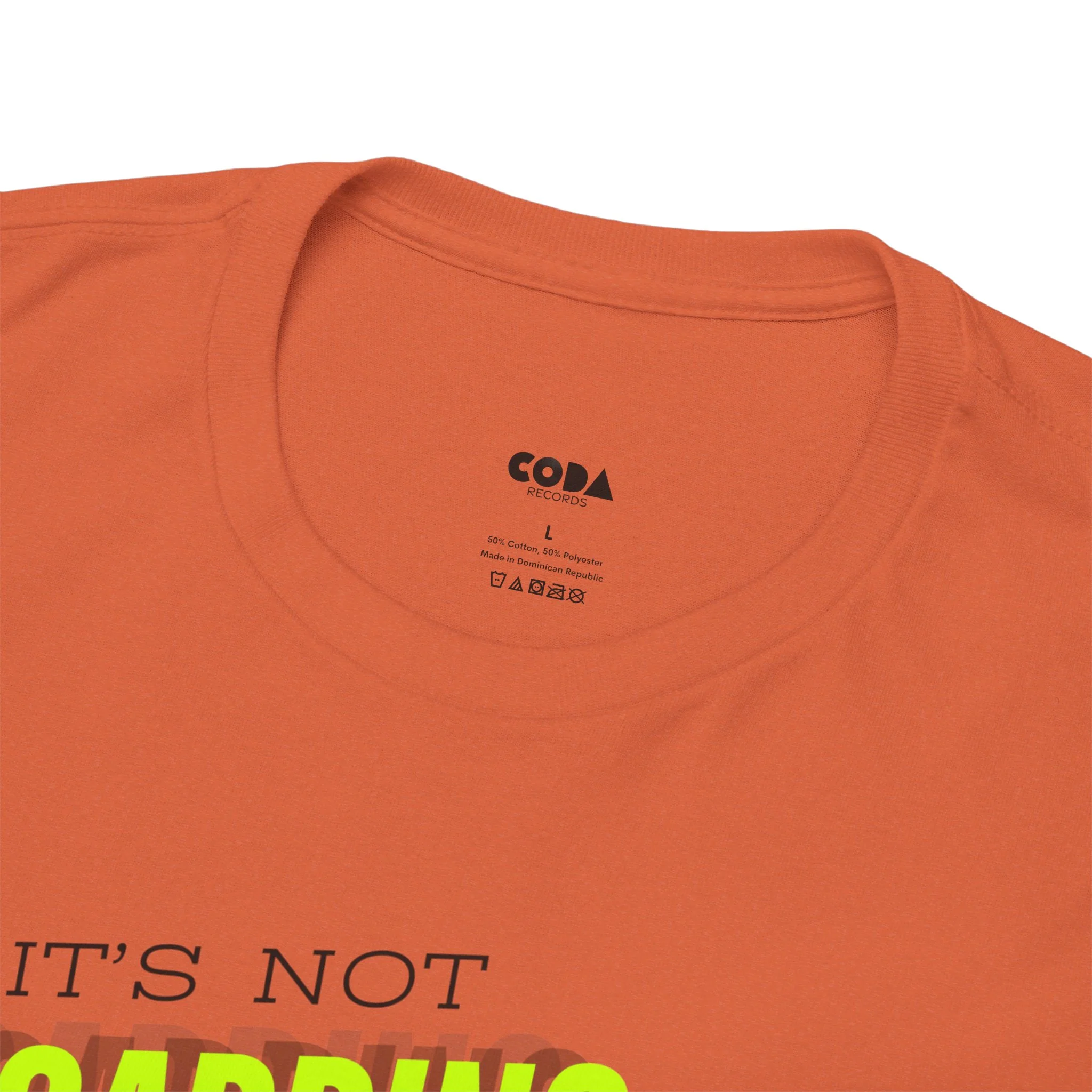 'It's Not Hoarding If It's Vinyl' Flouro Men's T-Shirt - Image 25