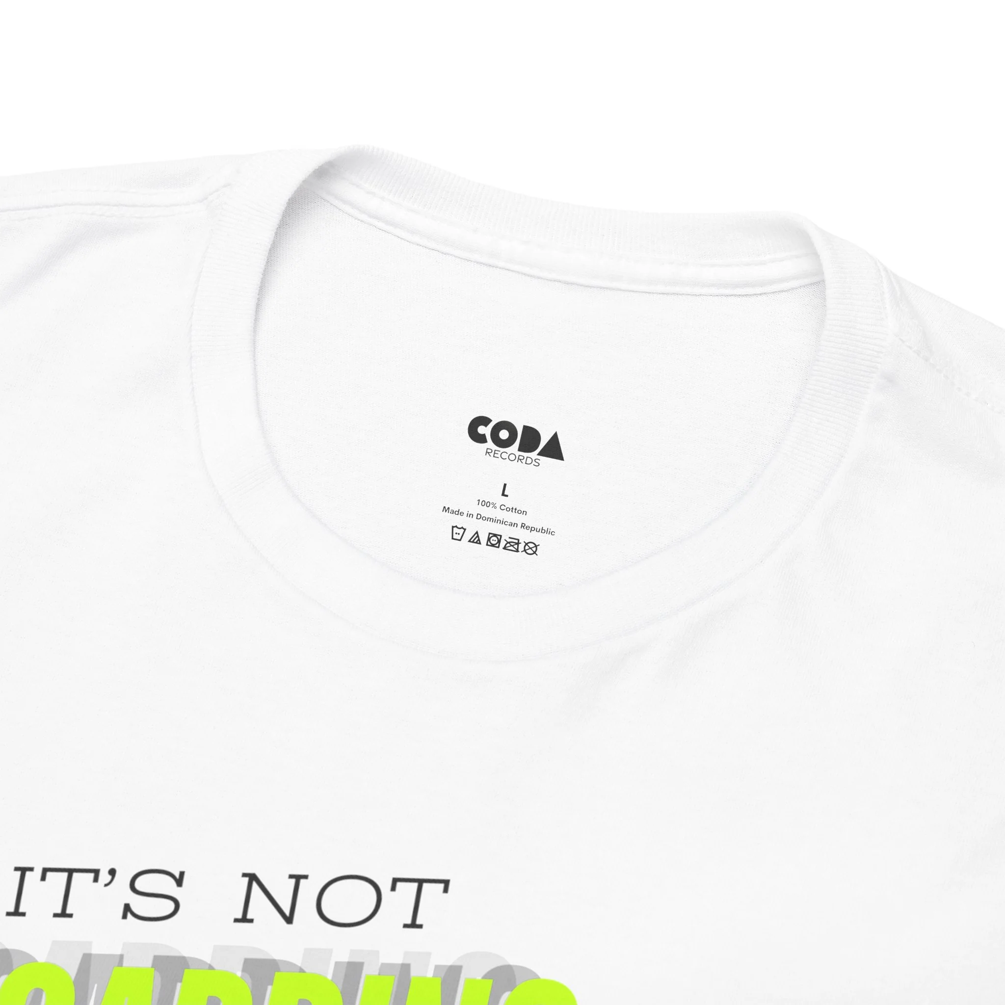 'It's Not Hoarding If It's Vinyl' Flouro Men's T-Shirt - Image 5