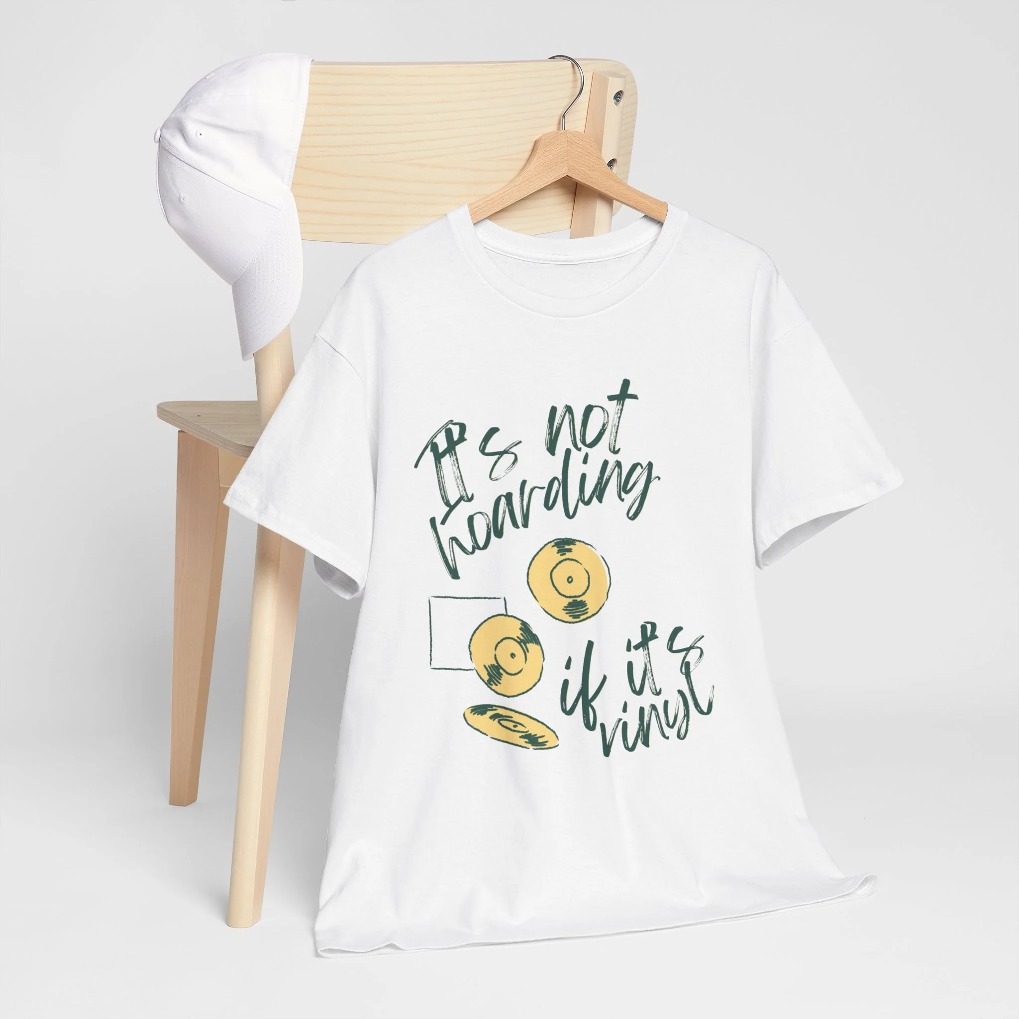 'It's Not Hoarding If It's Vinyl' Men's T-Shirt - Image 11