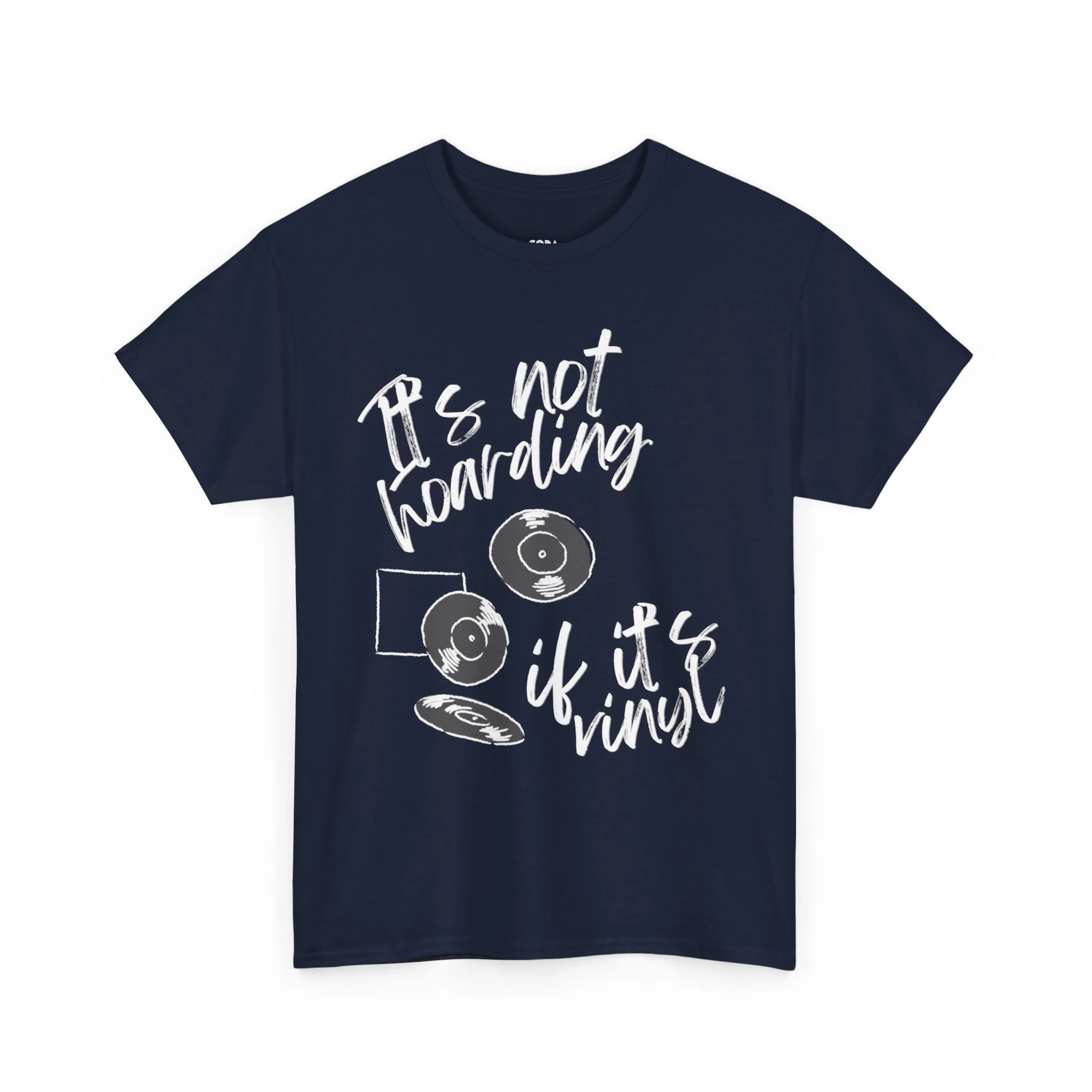 'It's Not Hoarding If It's Vinyl' Men's T-Shirt - Image 17