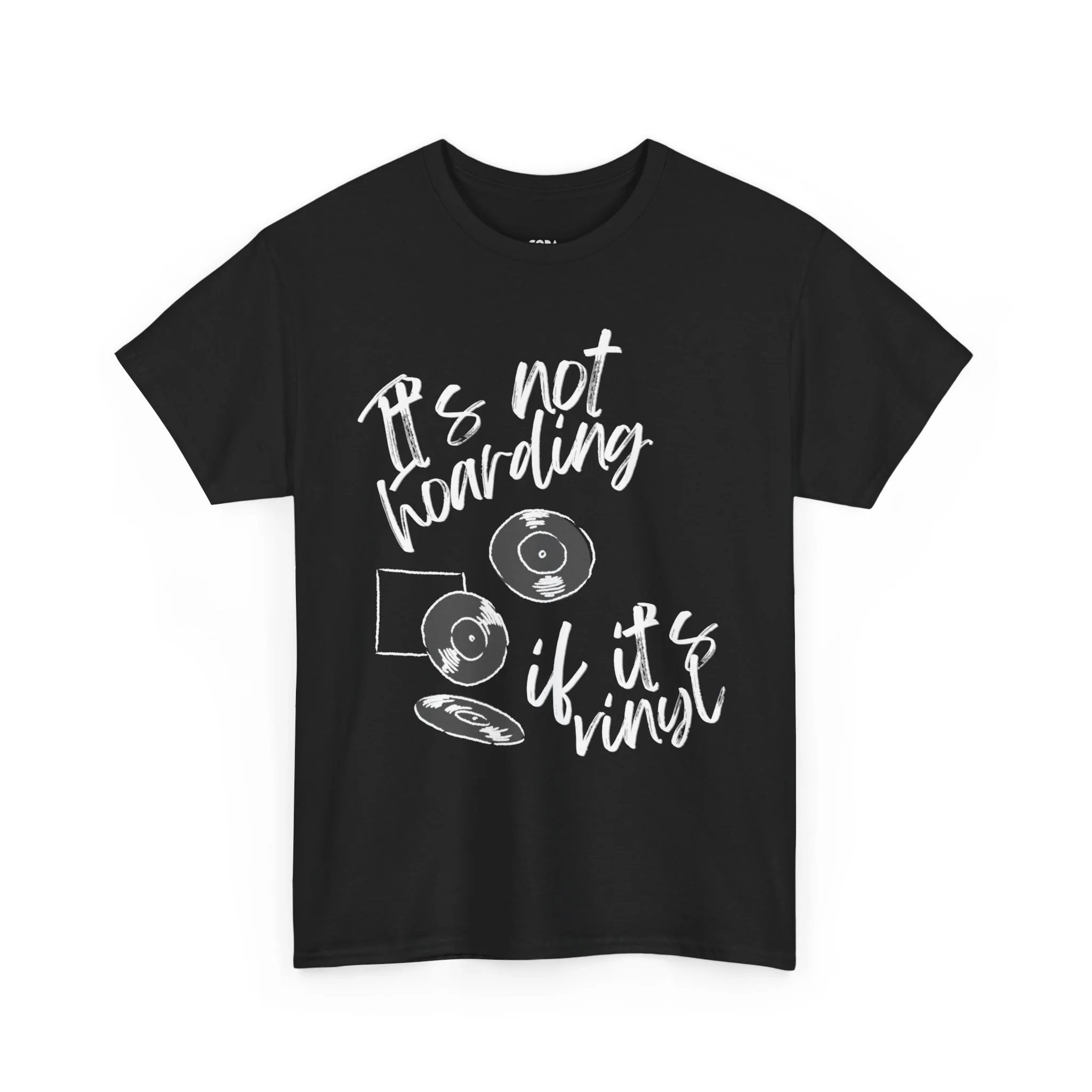 'It's Not Hoarding If It's Vinyl' Men's T-Shirt - Image 25