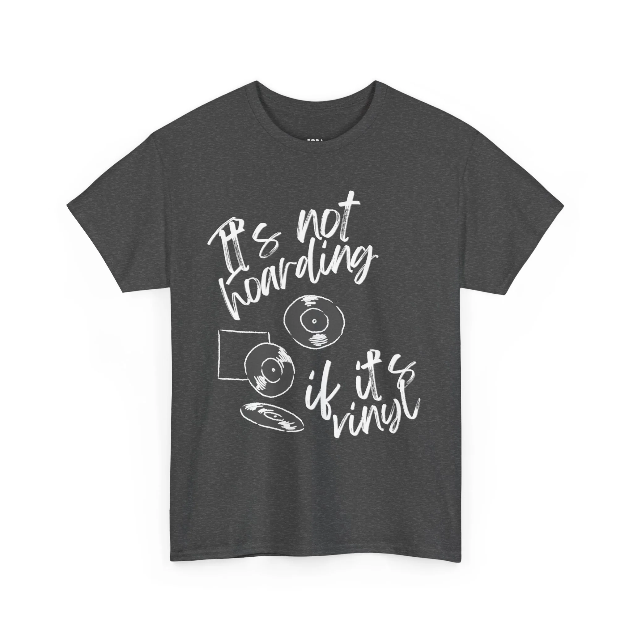 'It's Not Hoarding If It's Vinyl' Men's T-Shirt - Image 33