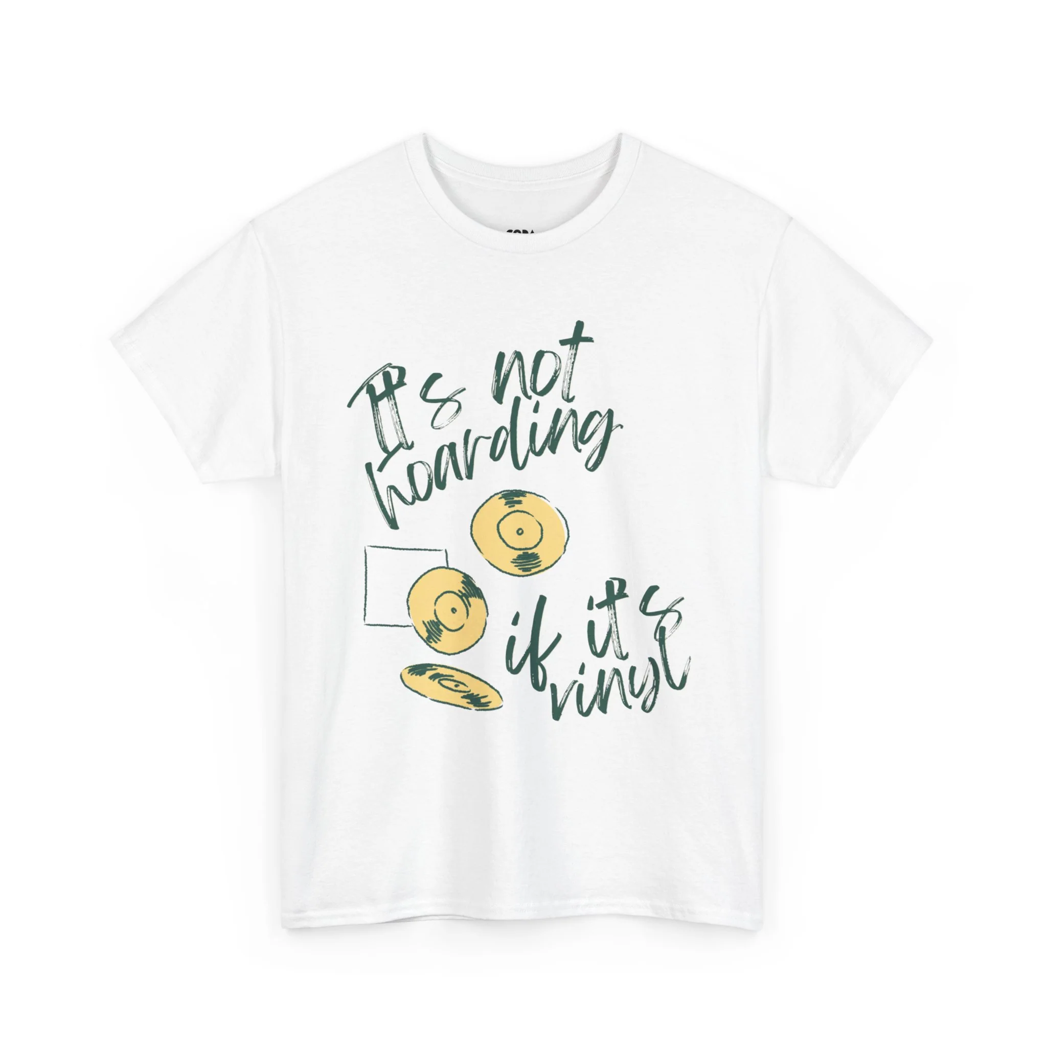 'It's Not Hoarding If It's Vinyl' Men's T-Shirt - Image 9