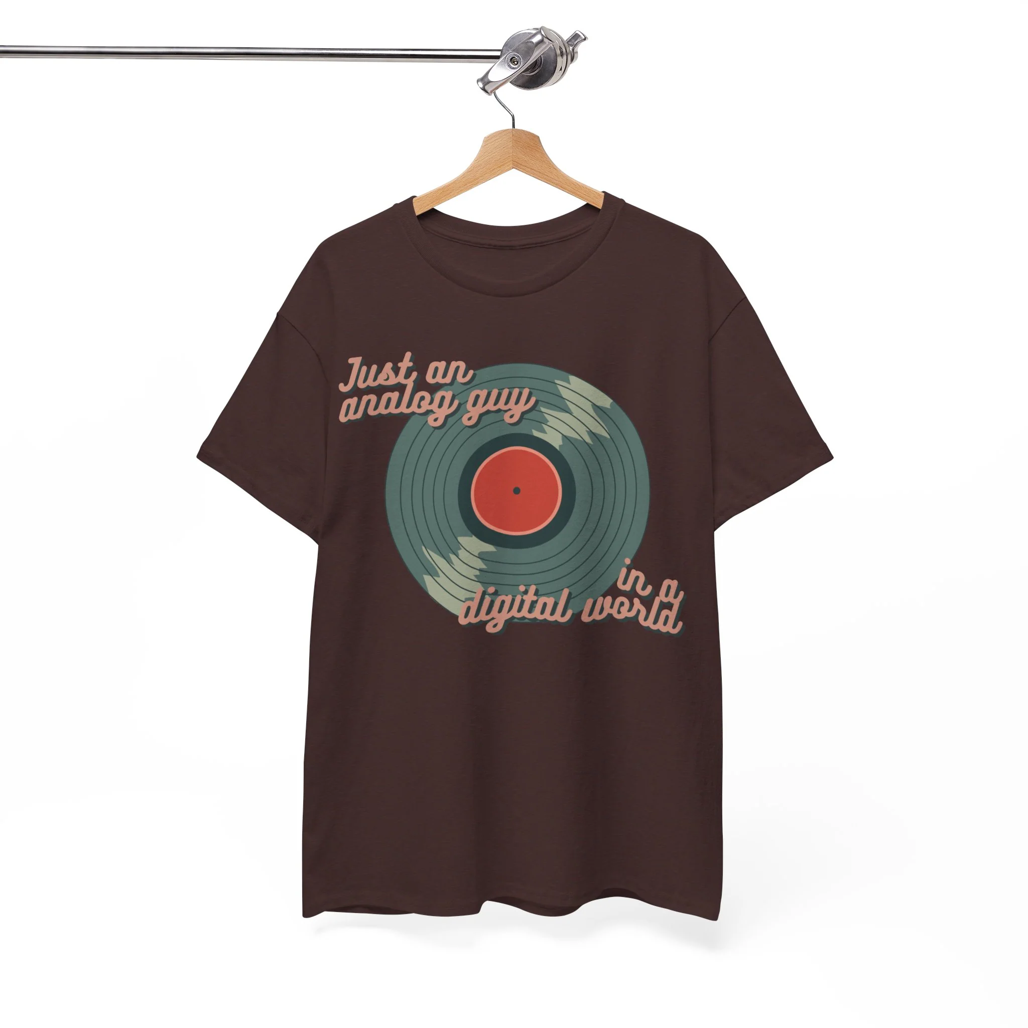 'Just an Analog Guy, In a Digital World' Men's T-Shirt - Image 12