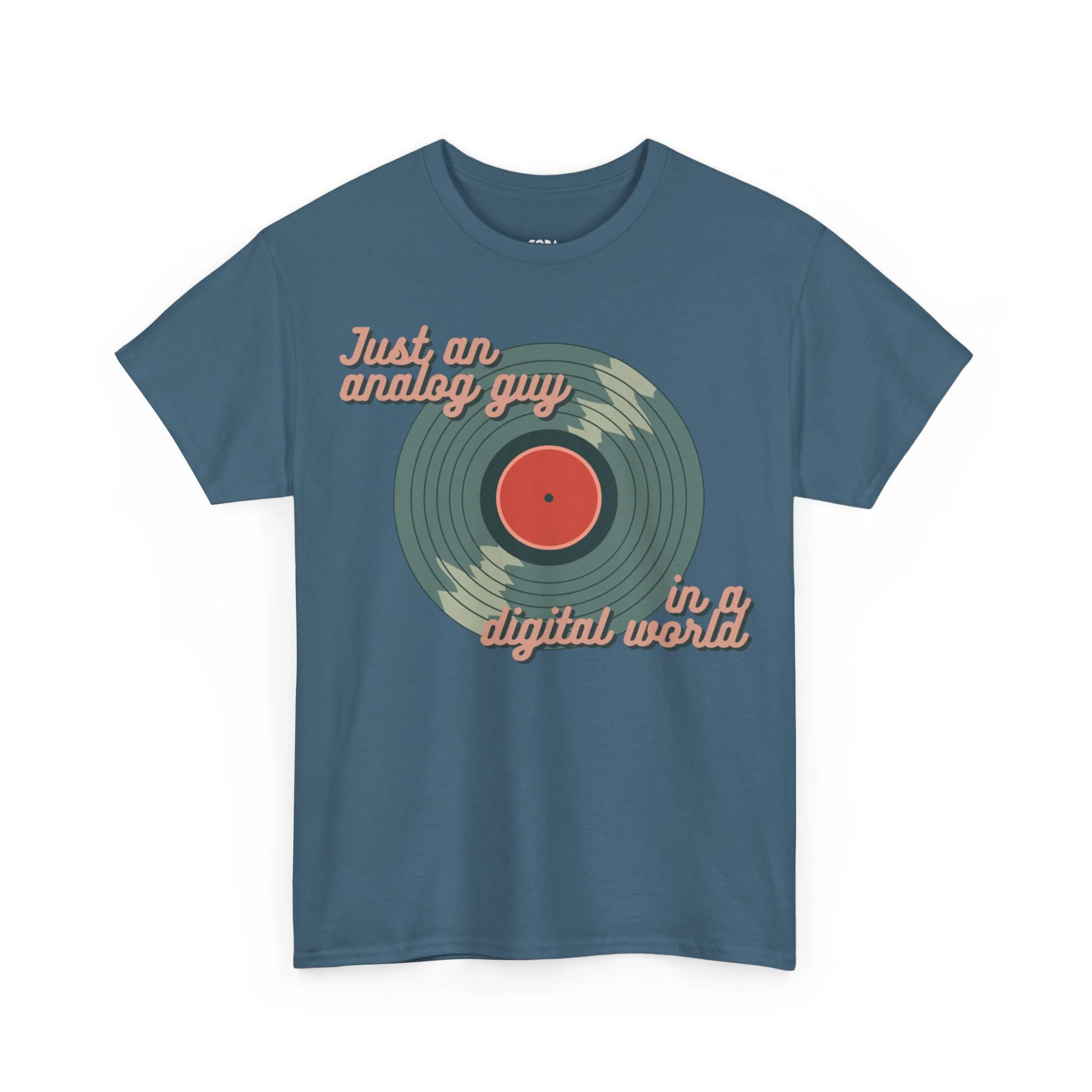 'Just an Analog Guy, In a Digital World' Men's T-Shirt - Image 19