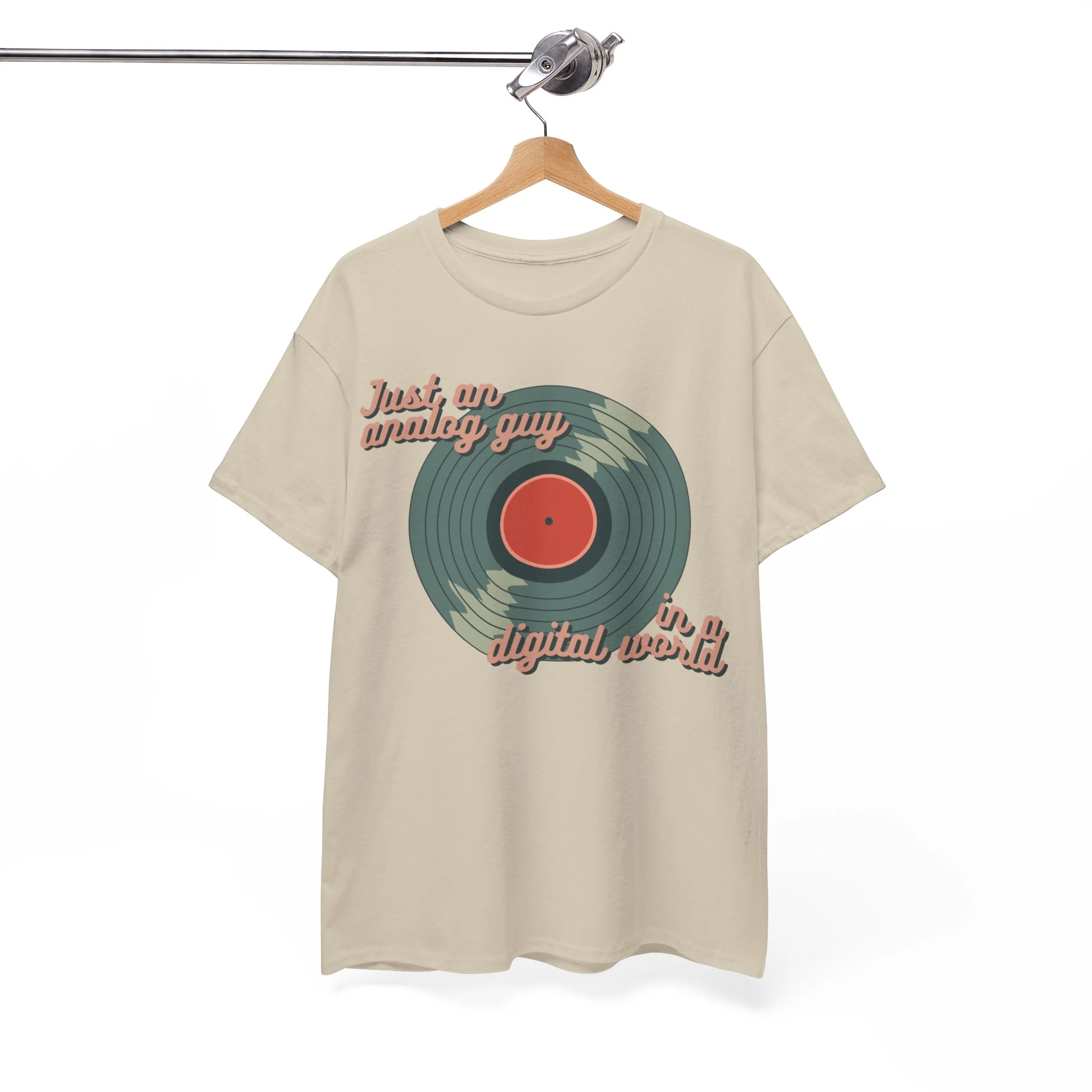 'Just an Analog Guy, In a Digital World' Men's T-Shirt - Image 30