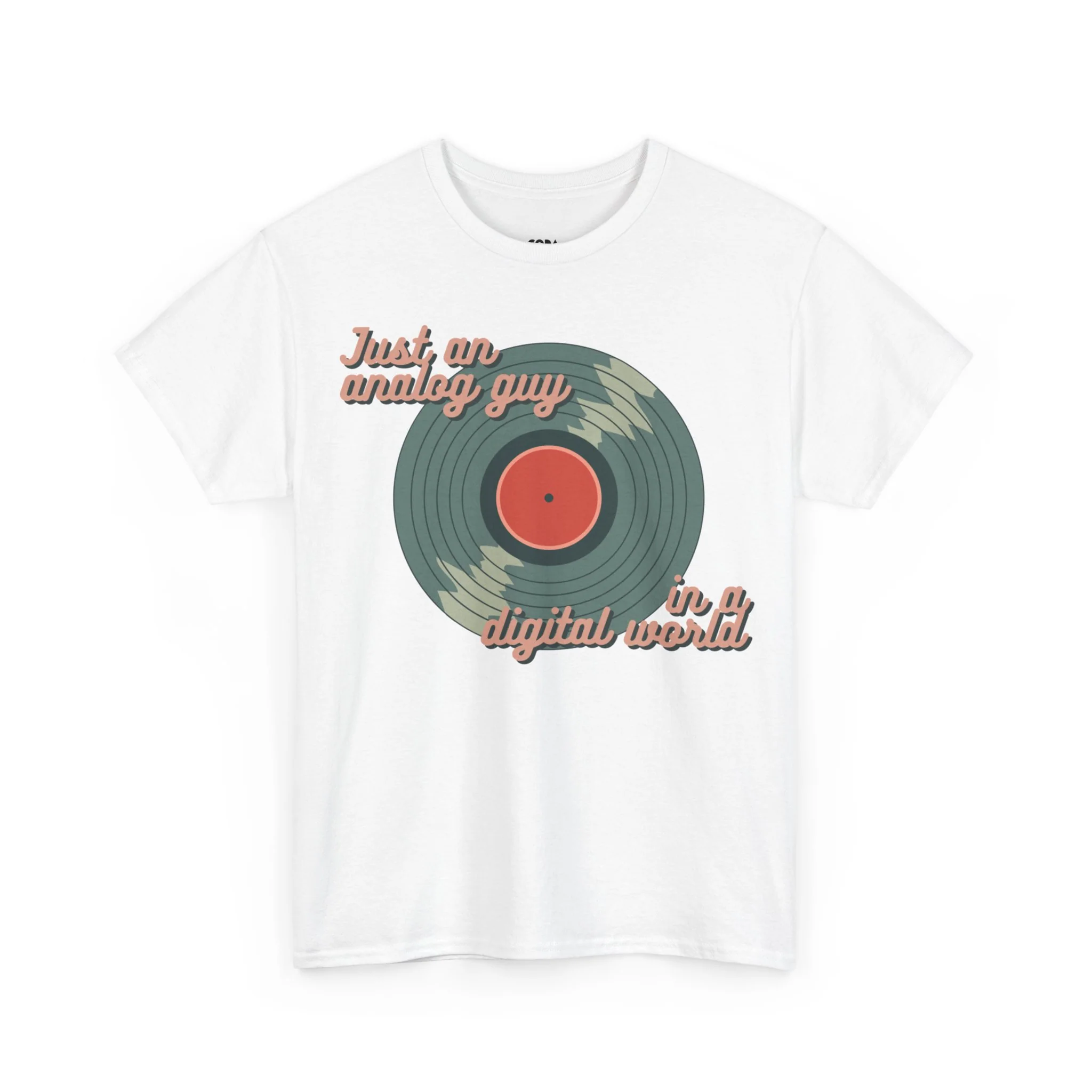 'Just an Analog Guy, In a Digital World' Men's T-Shirt - Image 37