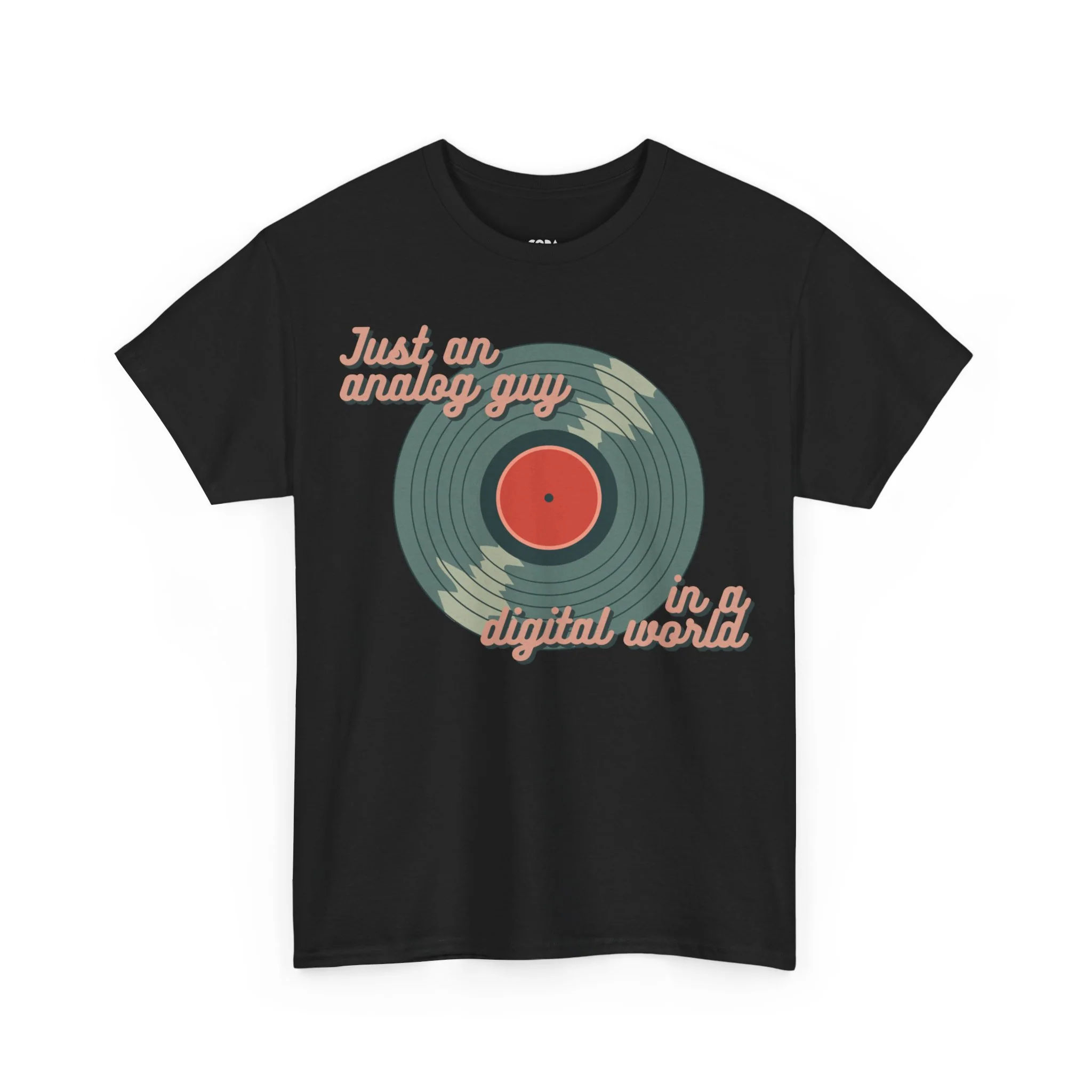 'Just an Analog Guy, In a Digital World' Men's T-Shirt - Image 55
