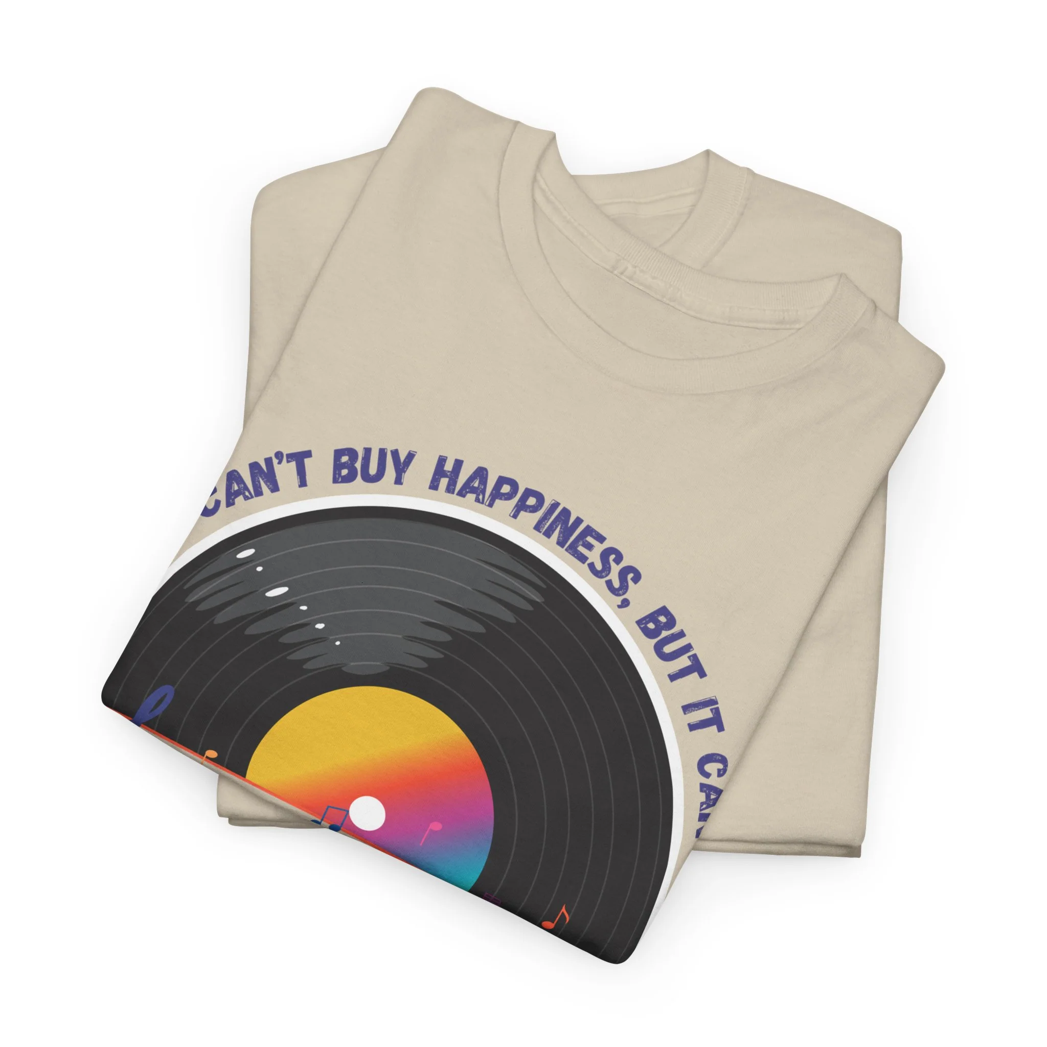 'Money Can't Buy Happiness, But It Can Buy Vinyl' Men's T-Shirt - Image 27