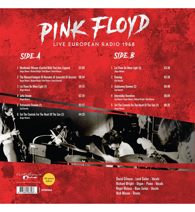 Pink Floyd – Live European Radio 1968 (12-Inch Album on 180g Vinyl) - Image 3