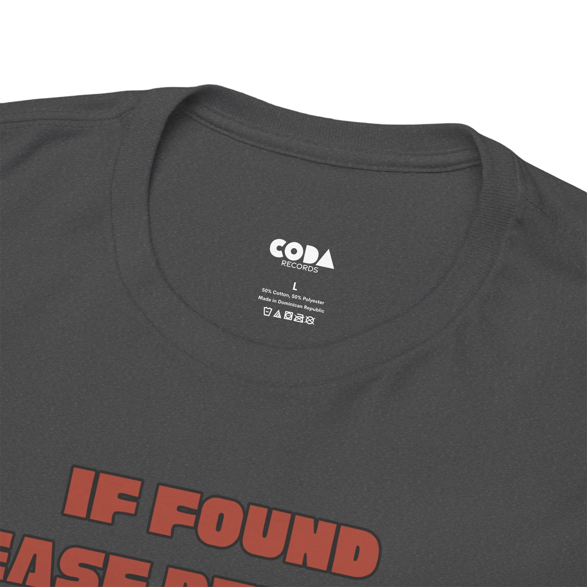 'If Found, Please Return to the Record Store' Men's T-Shirt - Image 24