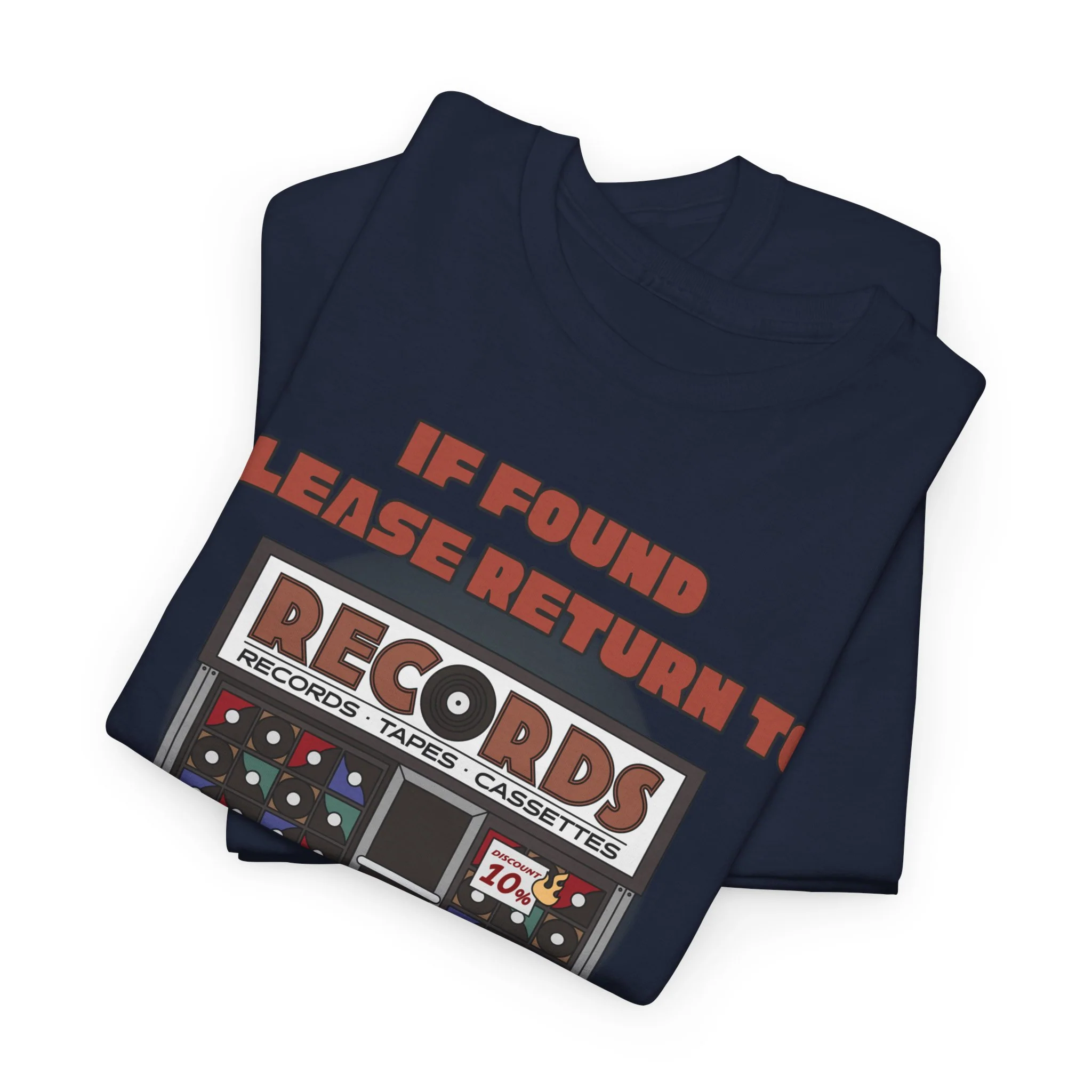 'If Found, Please Return to the Record Store' Men's T-Shirt - Image 31