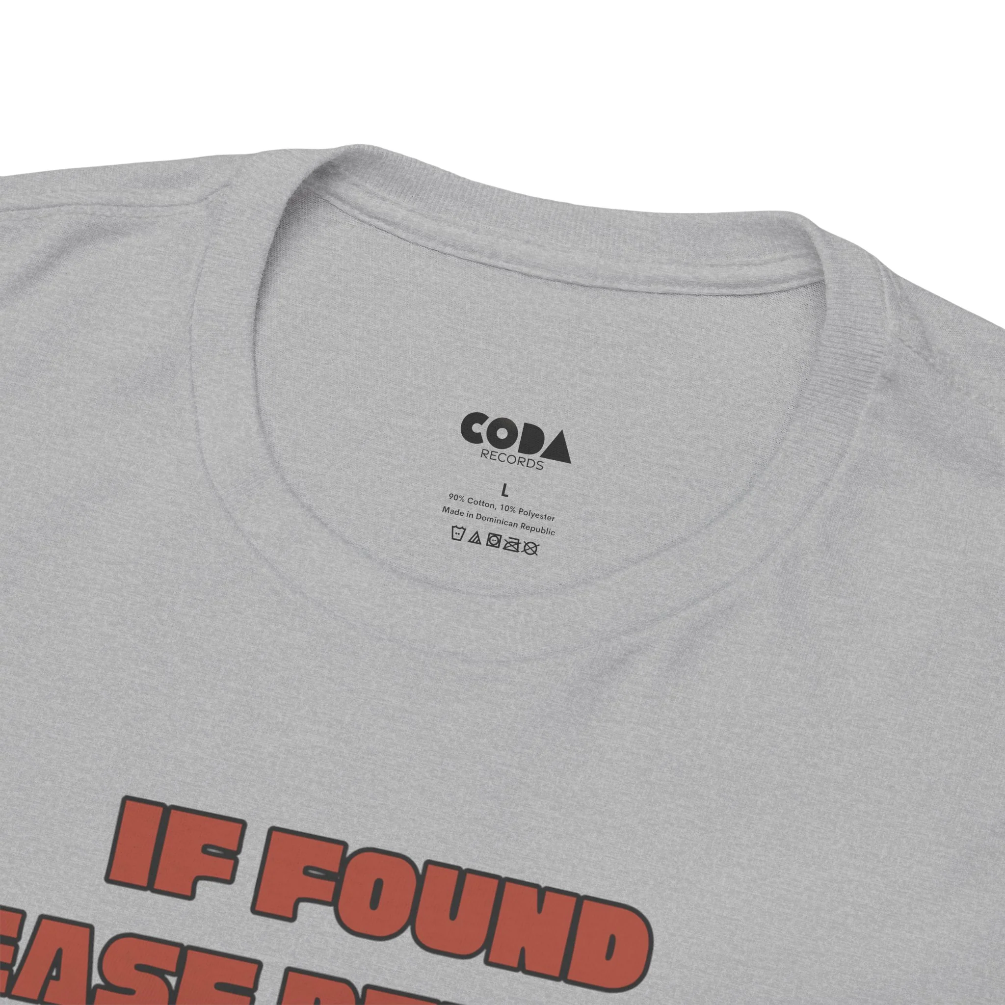 'If Found, Please Return to the Record Store' Men's T-Shirt - Image 40