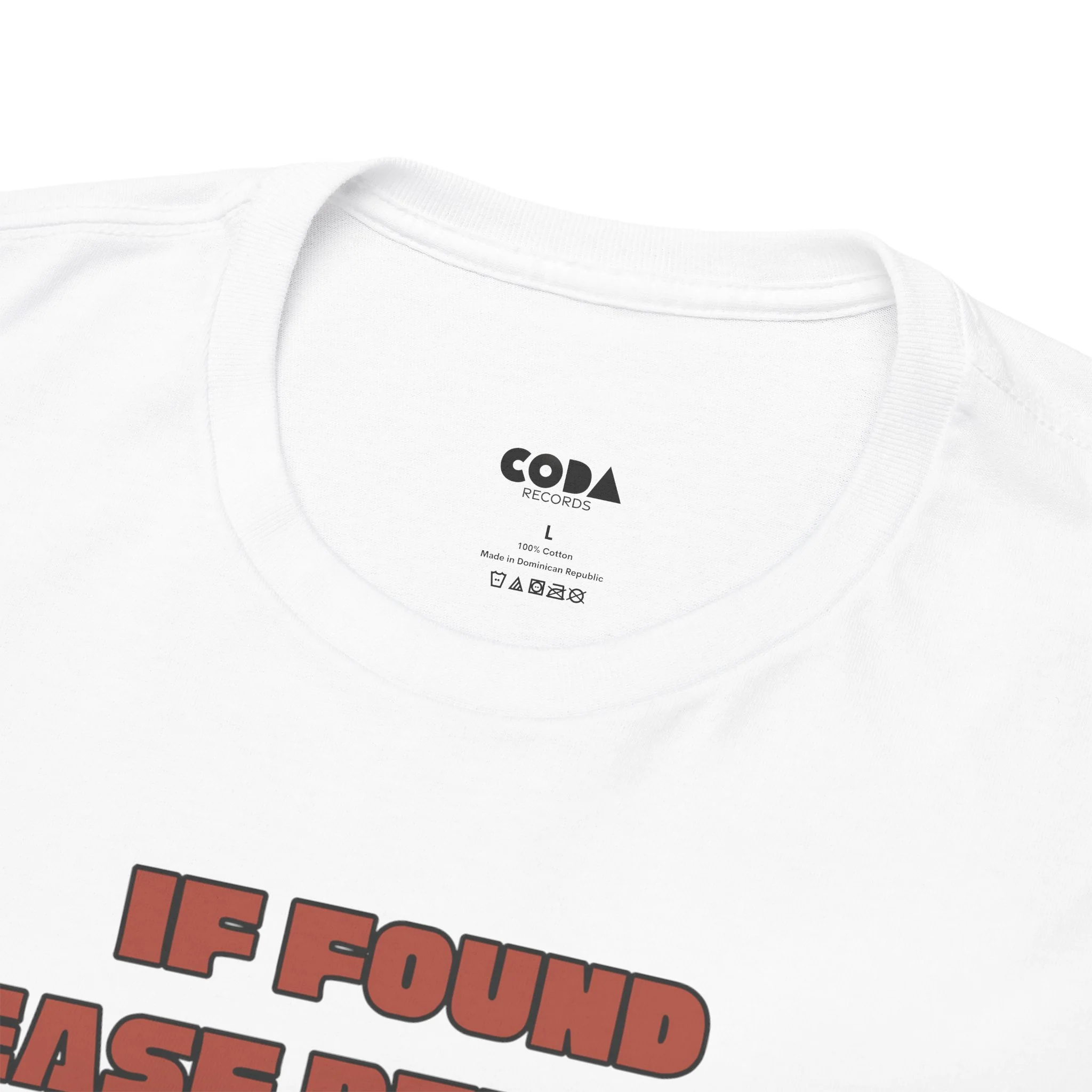 'If Found, Please Return to the Record Store' Men's T-Shirt - Image 52