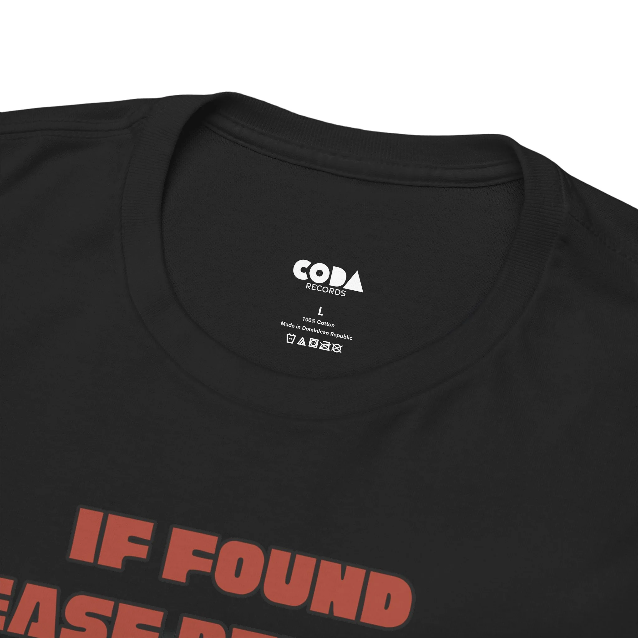 'If Found, Please Return to the Record Store' Men's T-Shirt - Image 60
