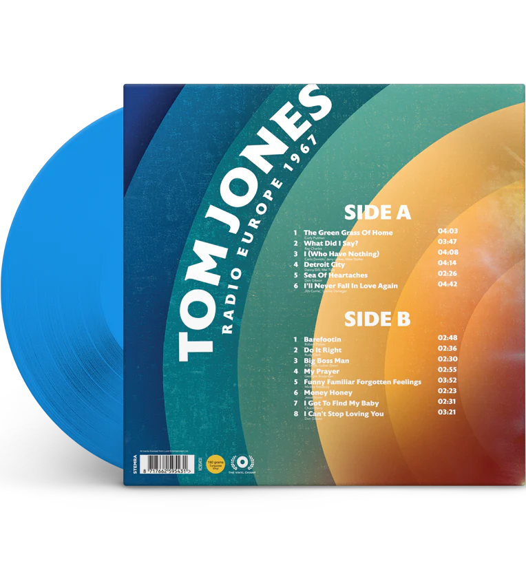 Tom Jones – Radio Europe 1967 (Limited Edition 12-Inch Album on 180g Blue Vinyl) - Image 4
