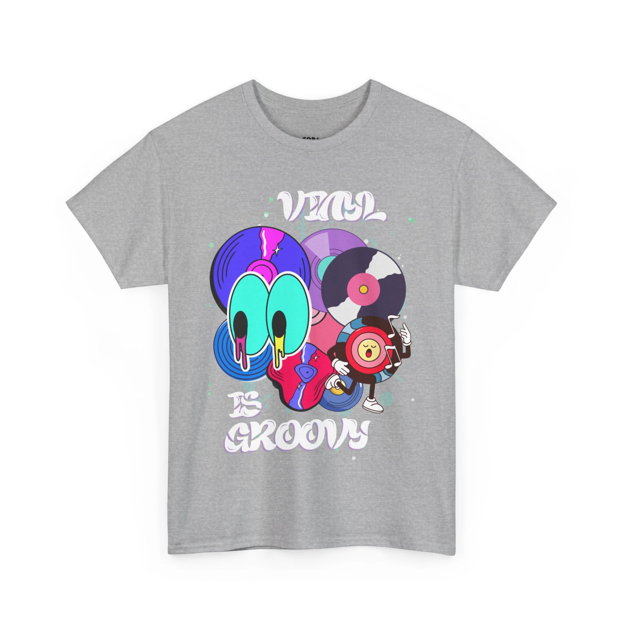 'Vinyl Is Groovy' Men's T-Shirt - Image 22