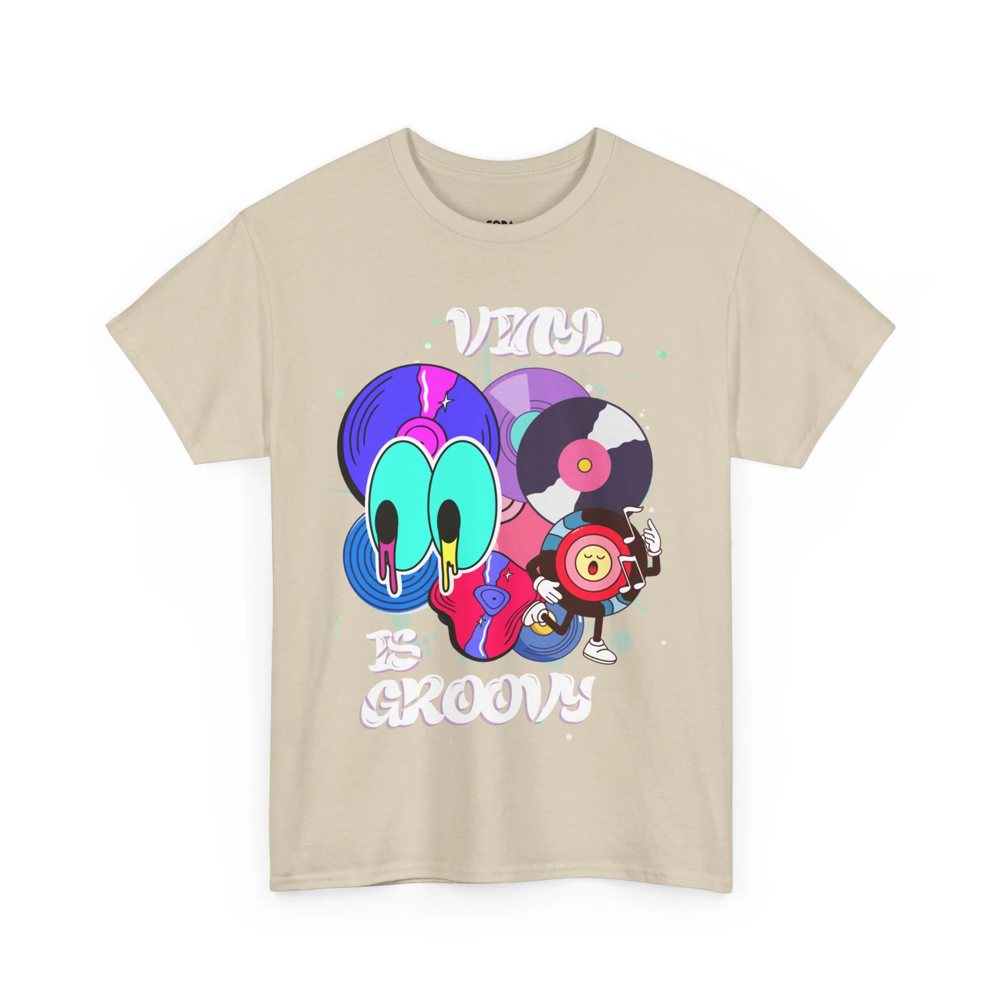 'Vinyl Is Groovy' Men's T-Shirt - Image 29