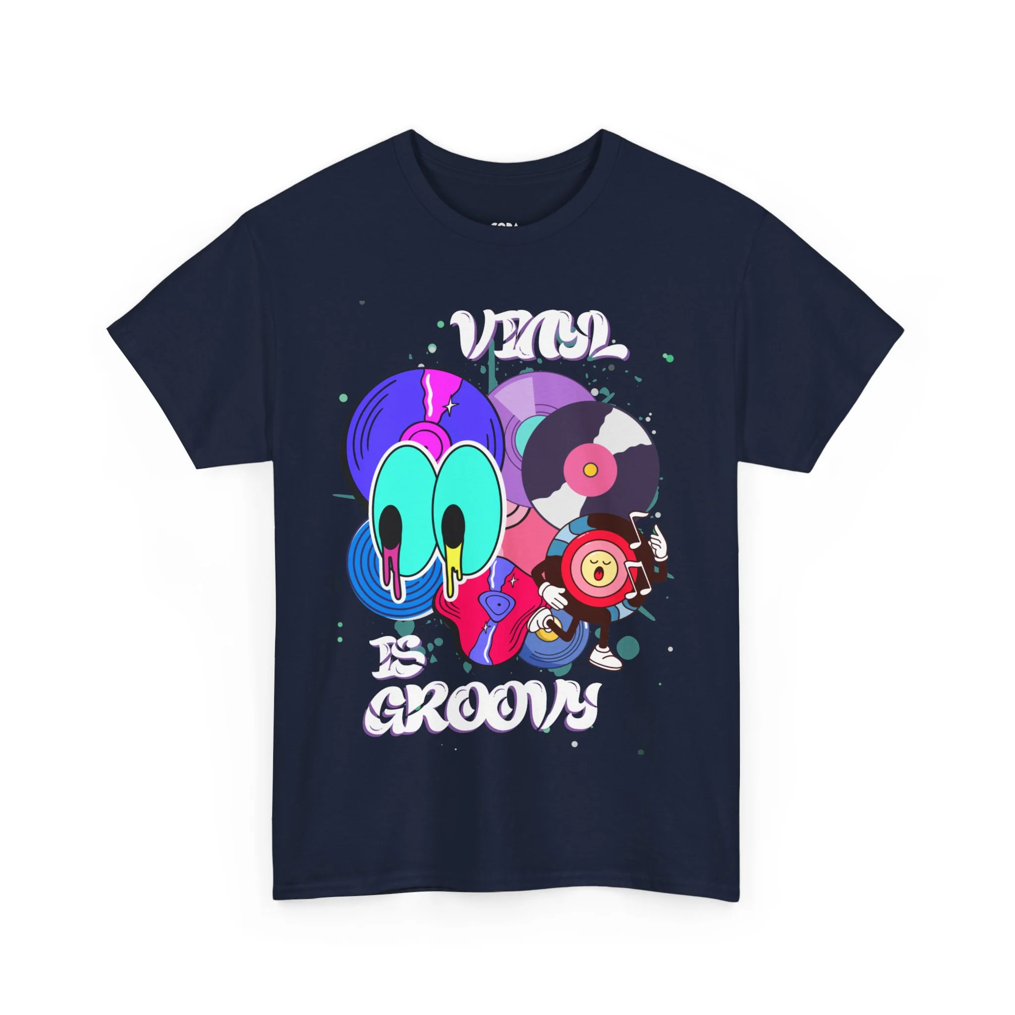 'Vinyl Is Groovy' Men's T-Shirt - Image 36